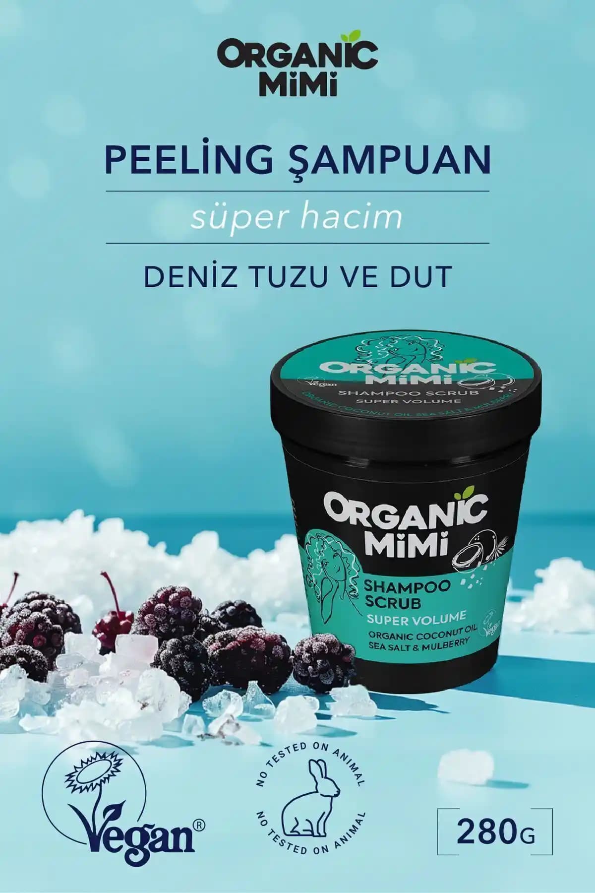 Organik Saç Bakımında Yenilik: Deniz Tuzu ve Dut Özlü Peeling Şampuan