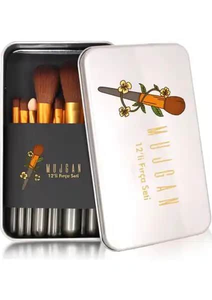 MUJGAN 12'li Metal Kutulu ve 7'li Siyah Makyaj Fırça Setleri Karşılaştırması