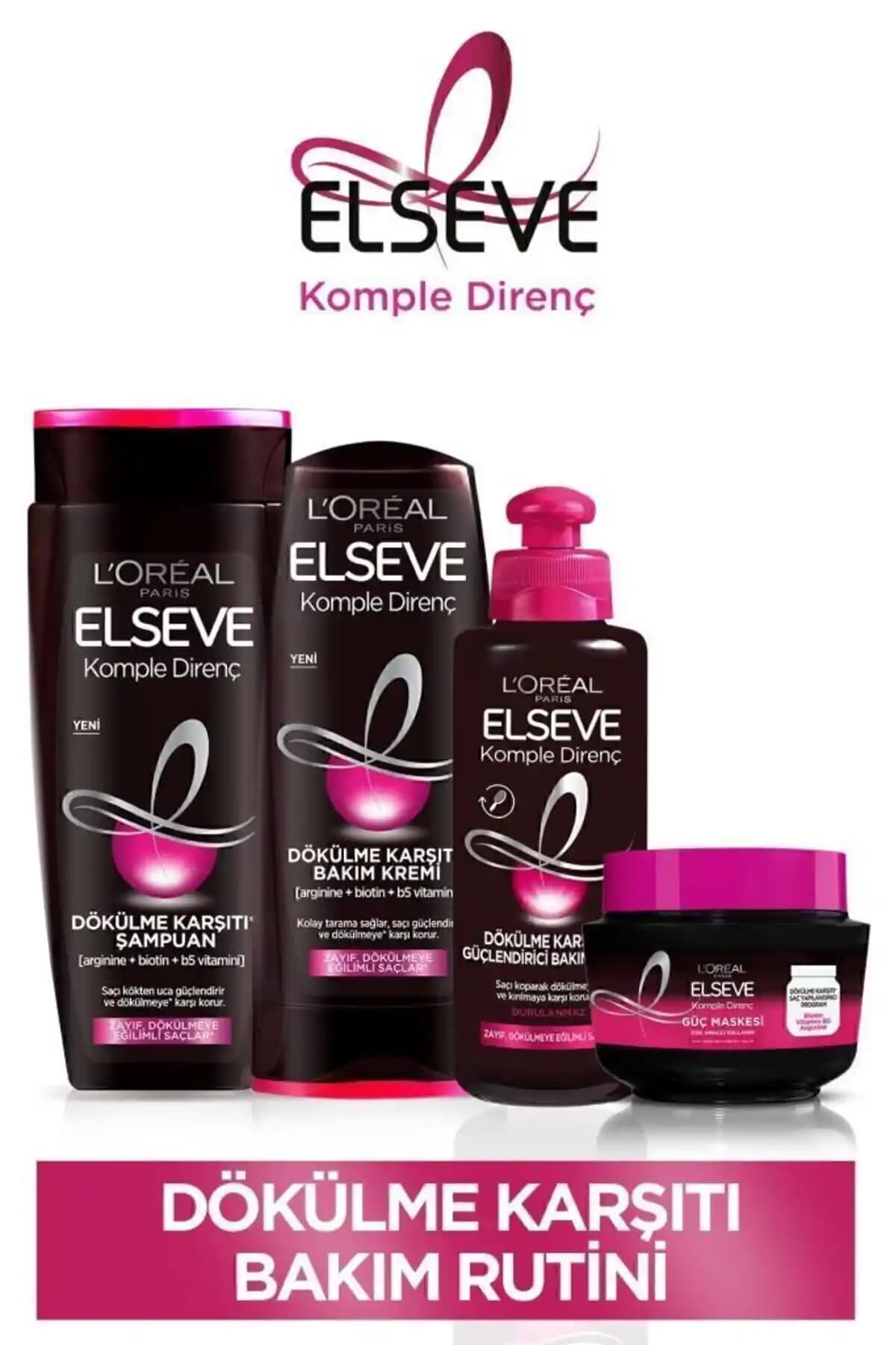 Elseve Komple Direnç Güçlü Bakım Seti: İnce Telli Saçlar İçin Etkili Bir Çözüm