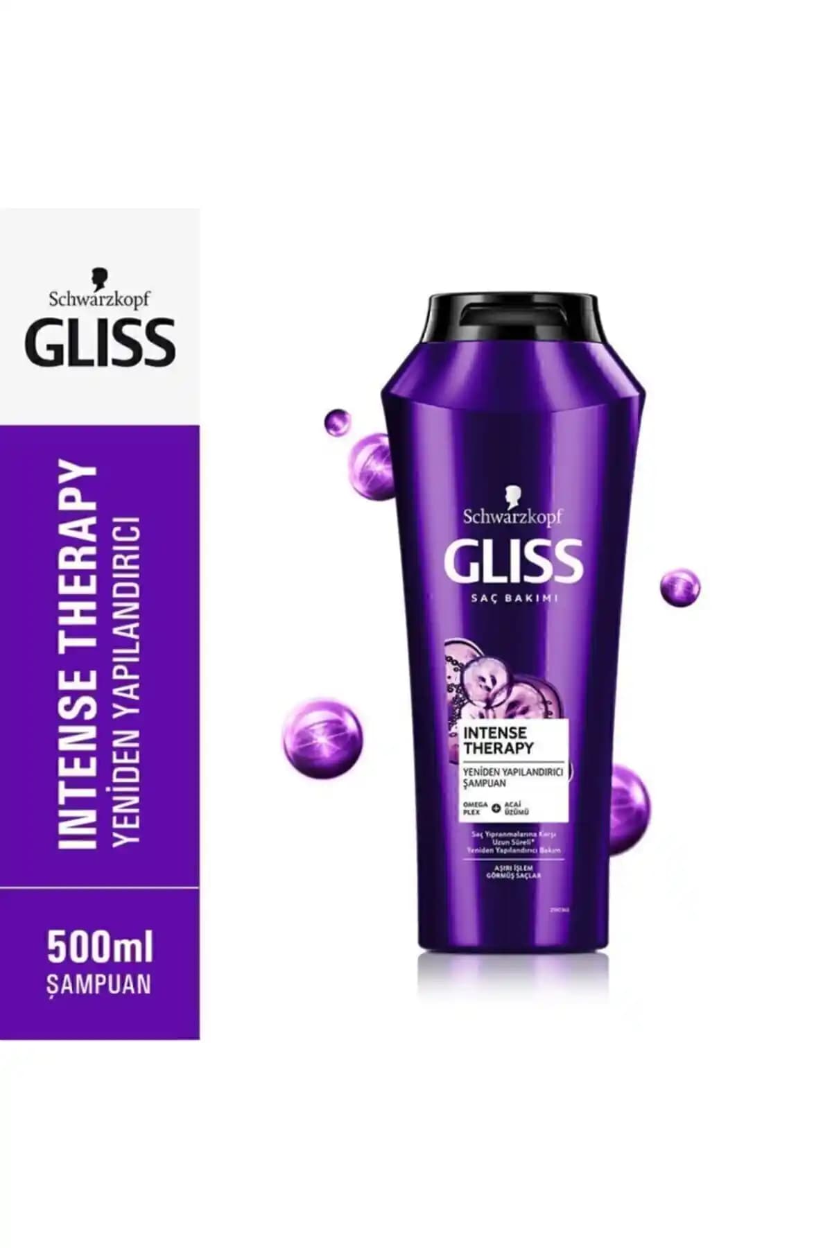 Gliss Intense Therapy Yeniden Yapılandırıcı Şampuan ile Aşırı İşlem Görmüş Saçlara Derin Bakım