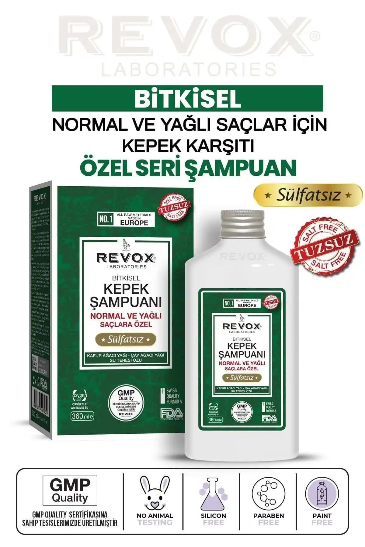 Revox Bitkisel Kepek Karşıtı Şampuan: Saç Derisi Sağlığını Koruyun