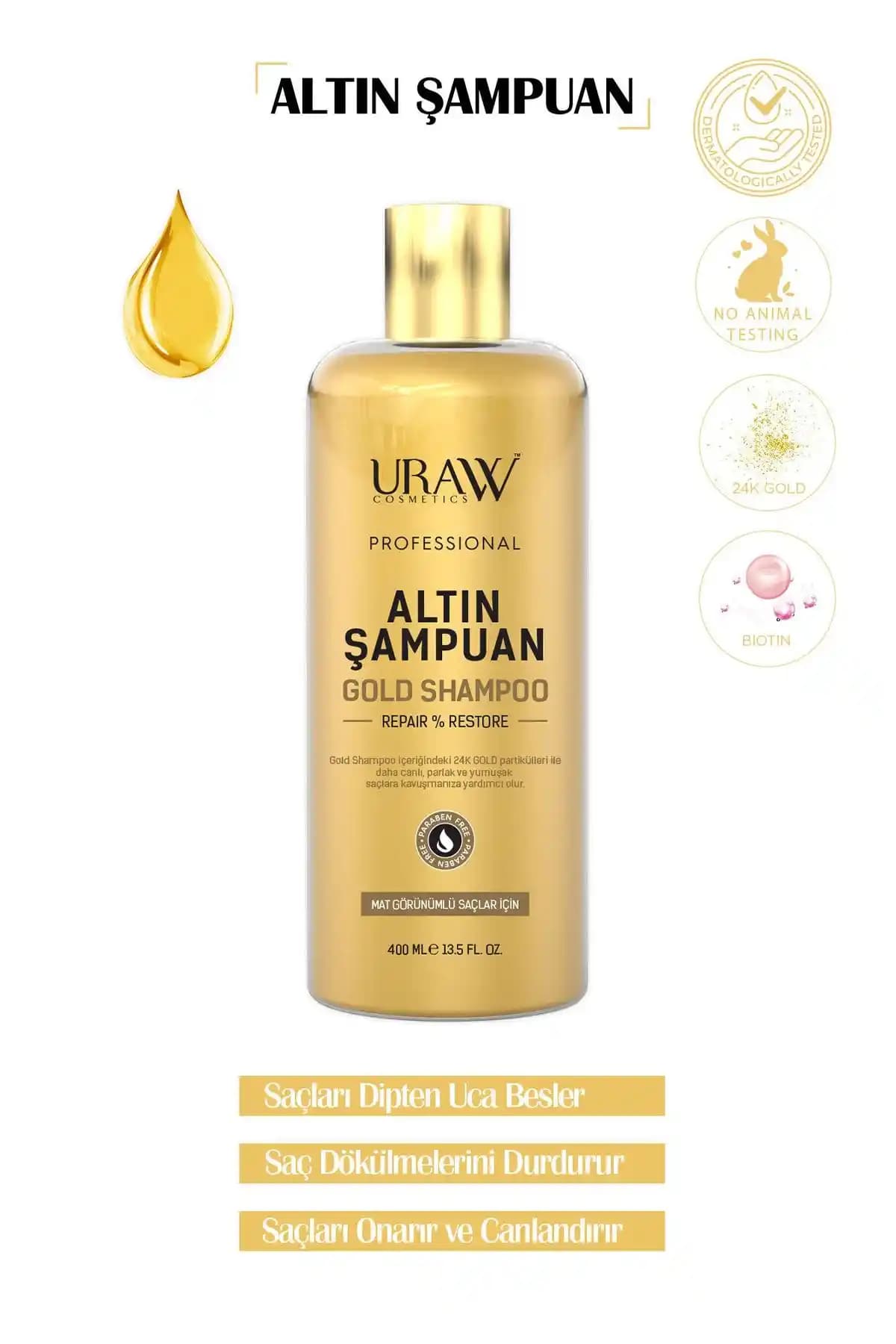 Uraw Altın Şampuan ile Doğal Saç Bakımı ve Işıltılı Sonuçlar