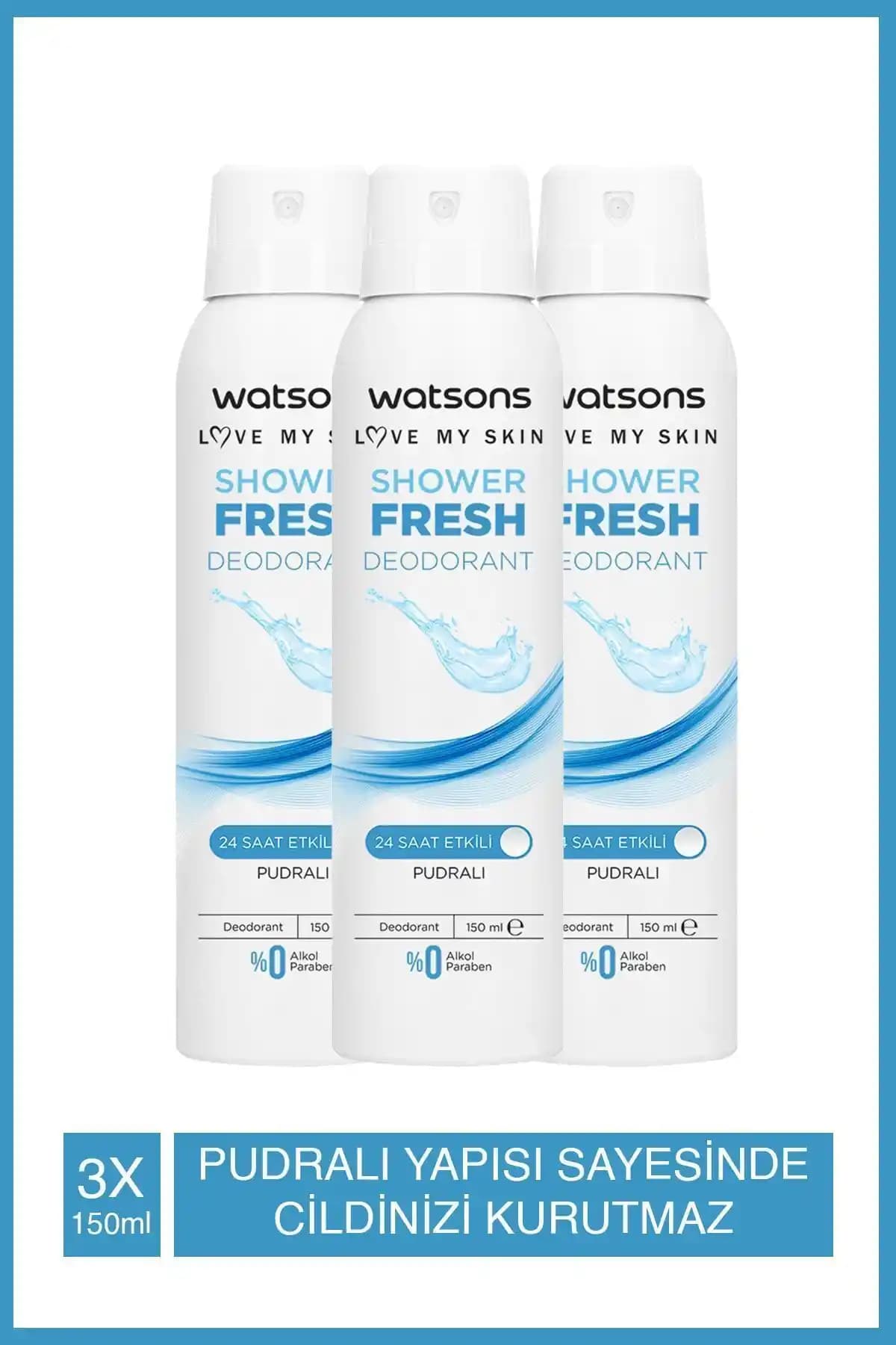 Watsons Shower Fresh Pudralı Deodorant Sprey: Ferahlığın Yeni Yüzü ve Sağlıklı Seçenekler