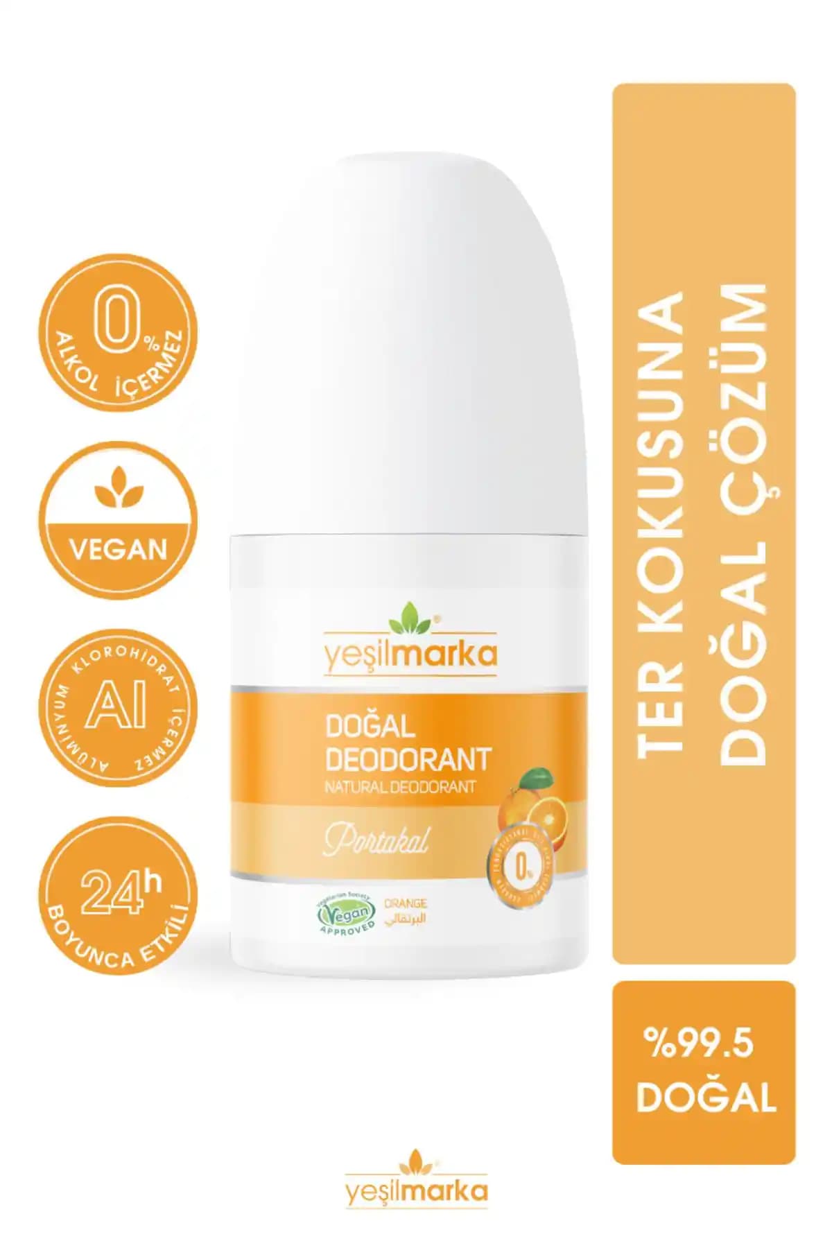 Yeşilmarka Doğal Roll-on Portakal Deodorant: Kimyasalsız Ferahlatıcı Koruma