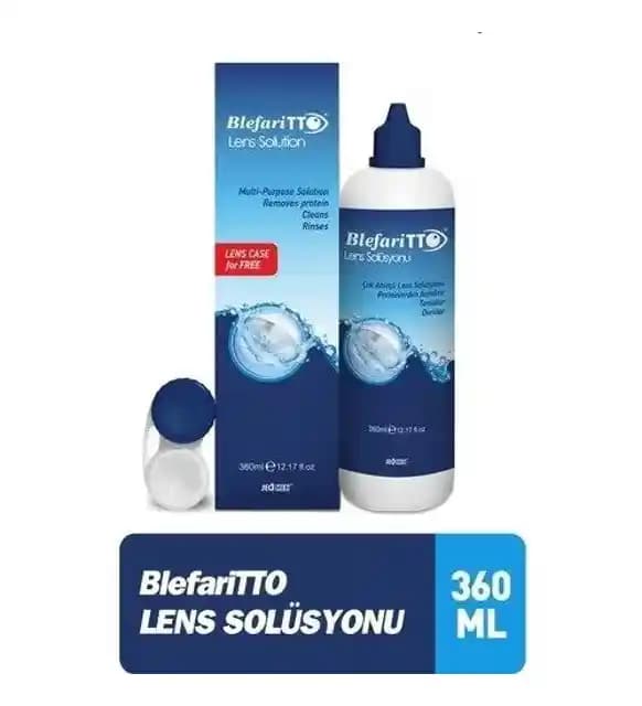 Blefaritto Lens Solüsyonu 360 ml: Günlük Kontakt Lens Bakımı ve Hijyen Çözümü