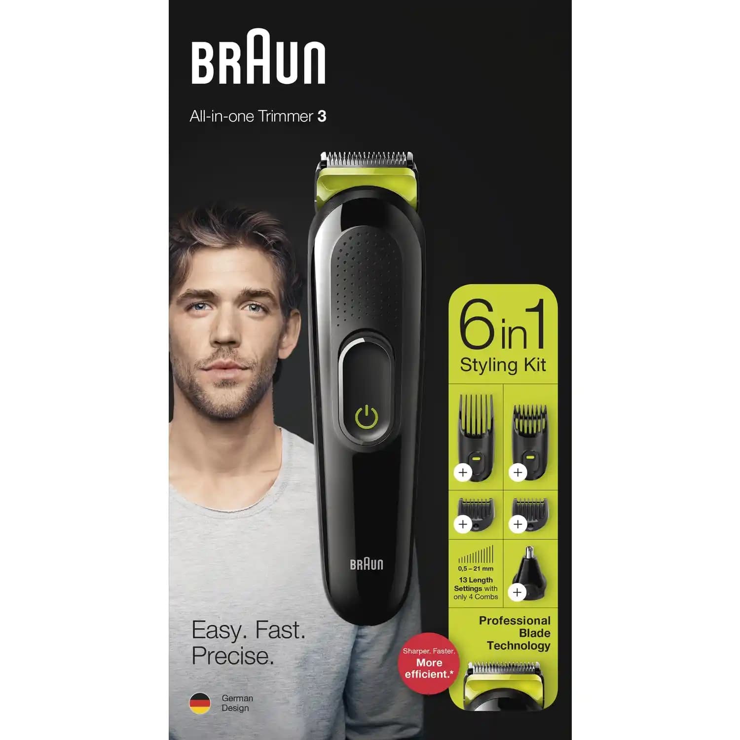 Braun MGK 3221 Erkek Bakım Kiti: Çok Yönlü ve Güçlü Çok Fonksiyonlu Bakım Cihazı