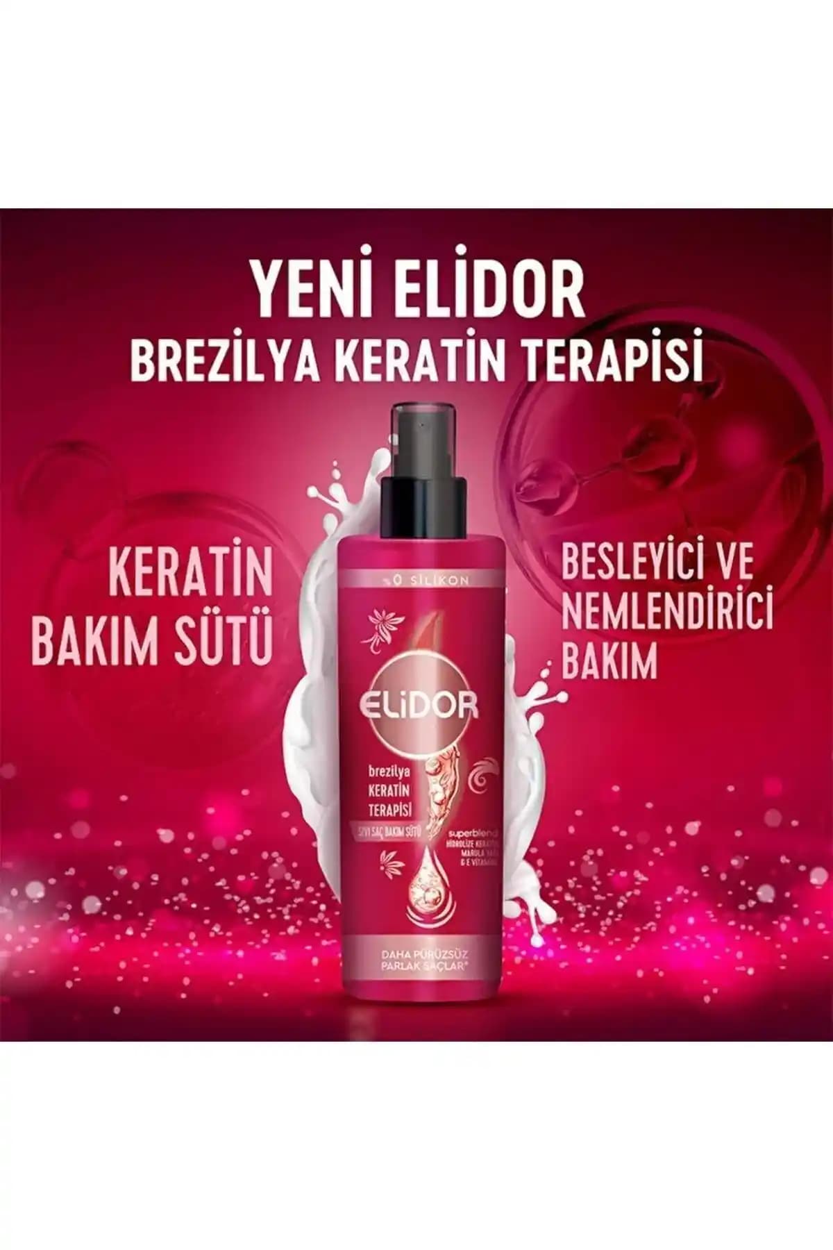 Brezilya Keratin Sıvı Bakım Sütü ile Saçlarınızda Parlaklık ve Yumuşaklık Artışı