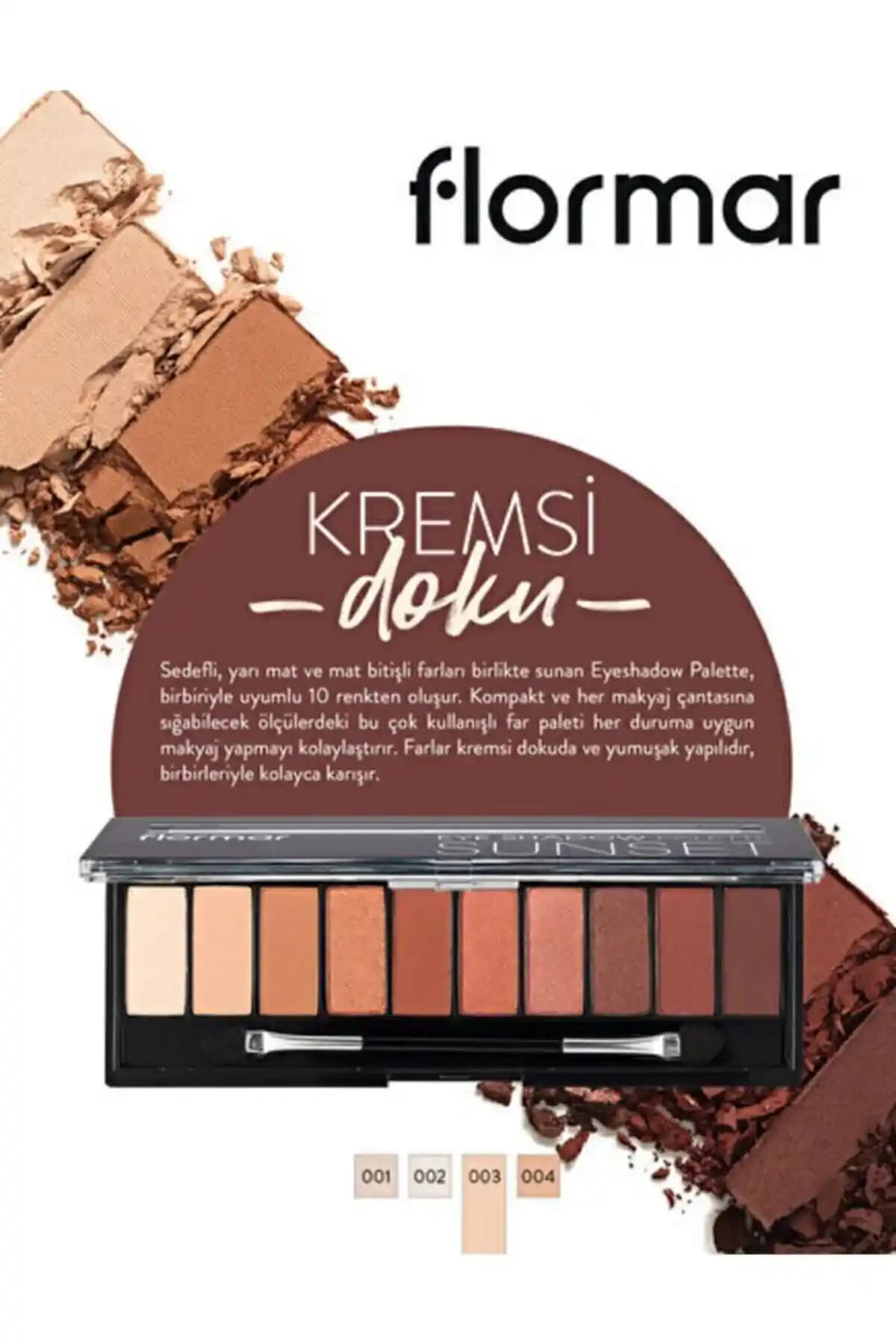 Flormar 10'lu Far Paletleri Toprak Tonlarıyla Doğal ve Çok Yönlü Makyaj Seçenekleri