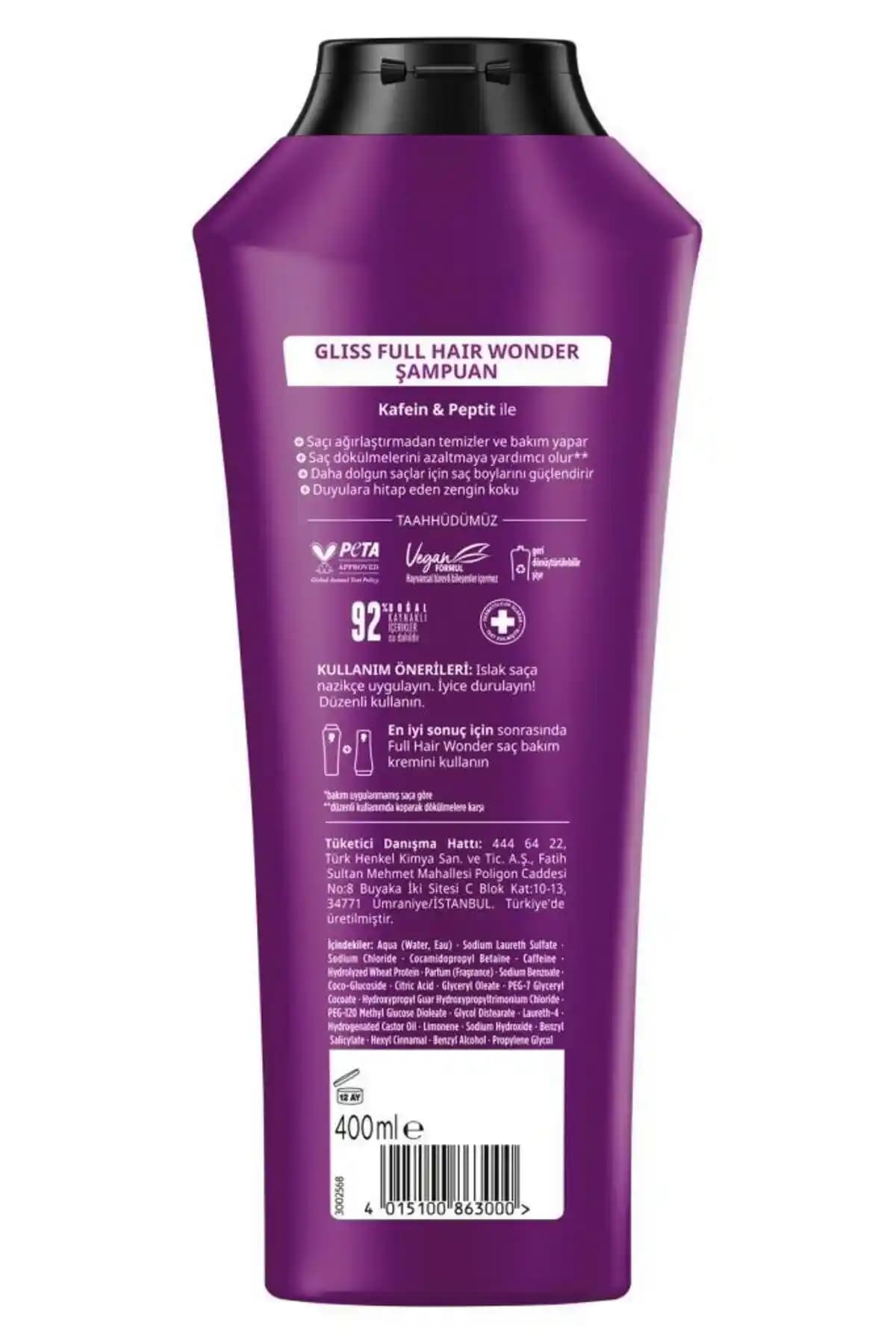 Full Hair Wonder Dökülme Karşıtı Şampuan: Güçlendirici ve Hacimli Saçlar İçin Uygun Çözüm