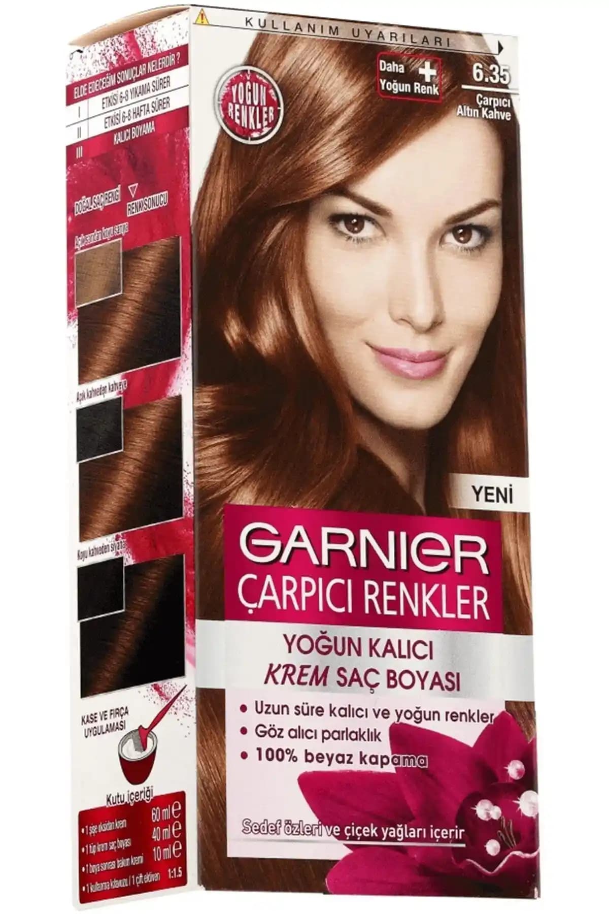 Garnier 6.35 Altın Kahve Saç Boyası: Doğal ve Parlak Saçlar İçin Güvenli Seçenek