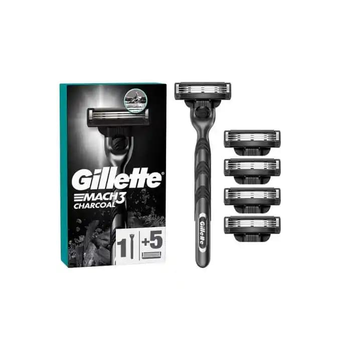 Gillette Mach3 Charcoal Tıraş Bıçağı: Aktif Karbon Teknolojisiyle Konforlu ve Temiz Tıraş Deneyimi