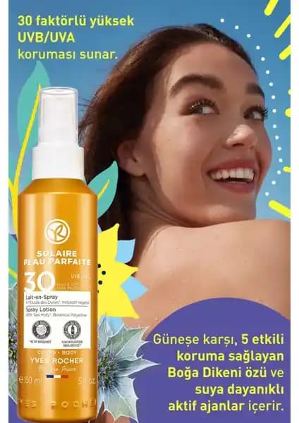 Güneş Koruyucu Sprey SPF 30 ile Cilt Sağlığını Güvence Altına Alın