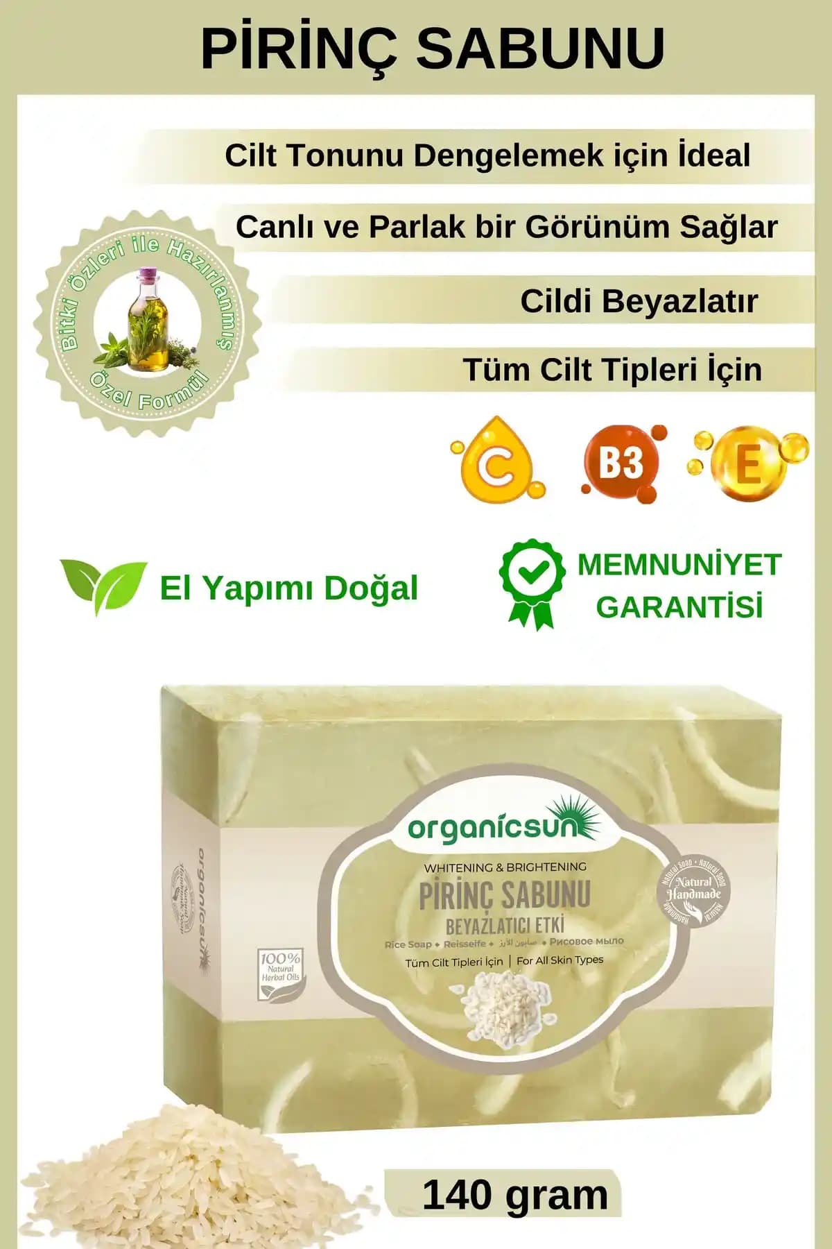 Günlük Cilt Bakımında Pirinç Sabunu: Doğal Temizlik ve Dengeleyici Özellikler