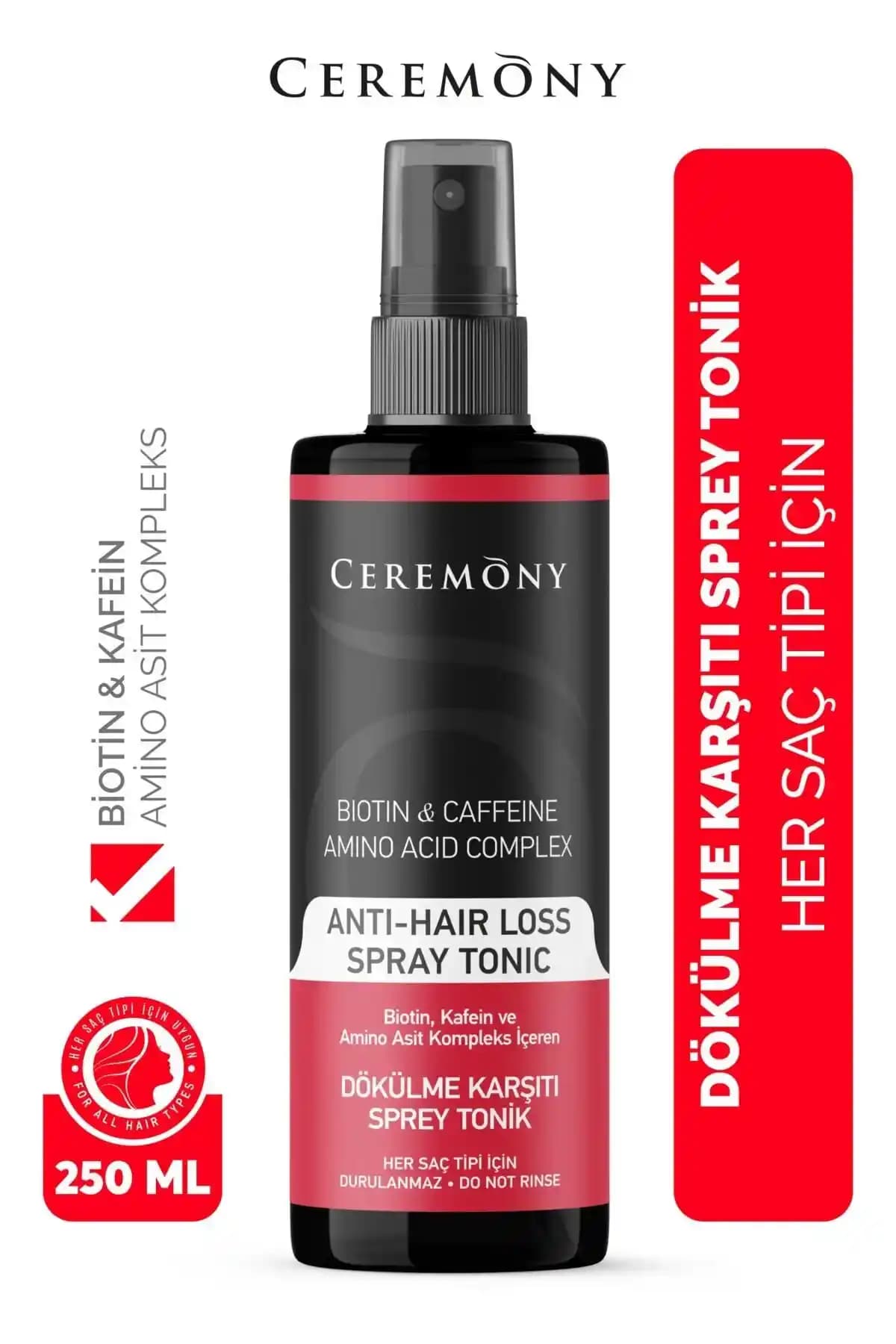 Kafein Amino Kompleks Spreyi ile Saç Dökülmesini Azaltma ve Saç Güçlendirme