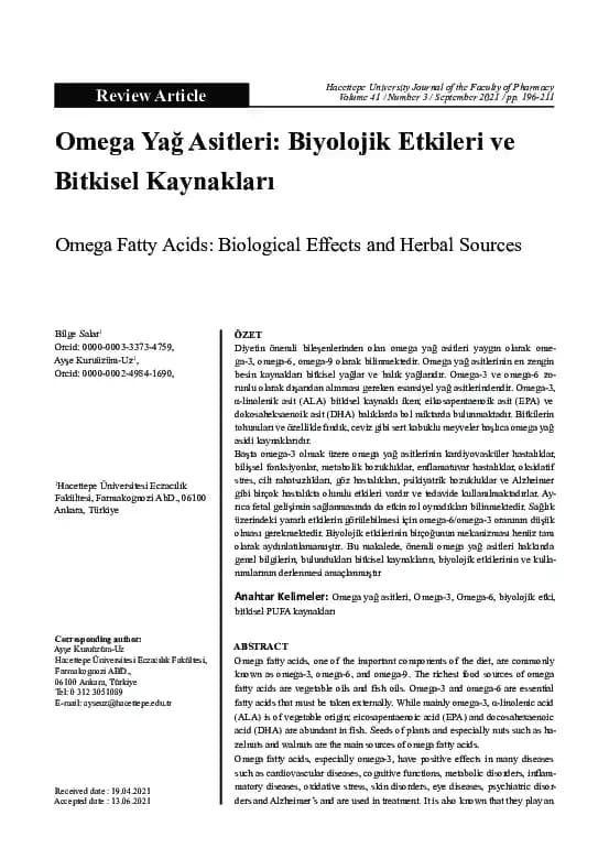 Kozmetik ve Güzellikte Omega-3 Yağ Asitlerinin Cilt Sağlığına Etkileri ve Kullanım Alanları
