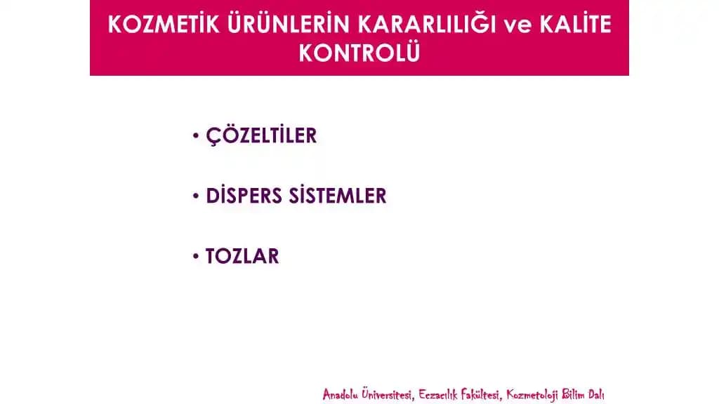 Kozmetik ve Kişisel Bakım Ürünlerinin İçerik Güvenilirliği ve Sağlık Üzerindeki Etkileri