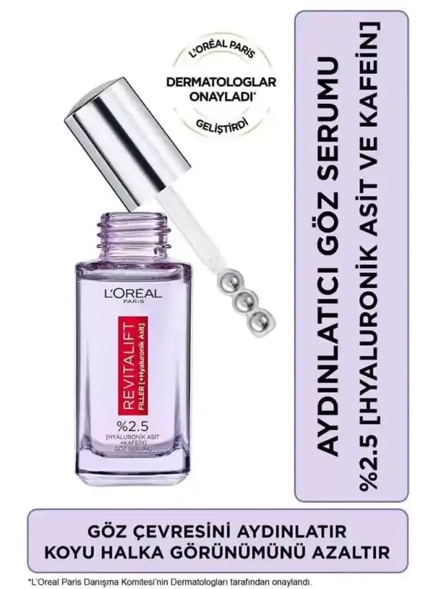 L'Oréal Paris Revitalift Filler Göz Serumu ile Göz Çevresi Bakımında Etkili Sonuçlar