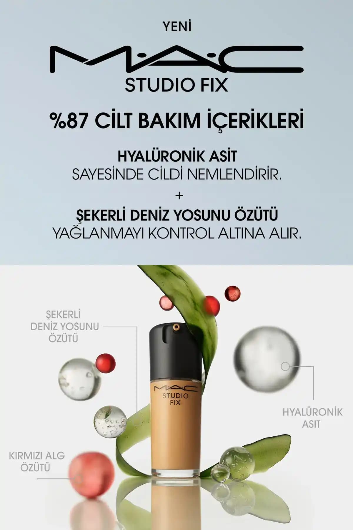 MAC Studio Fix Fluid SPF 15 ile doğal mat görünüm ve uzun süre kalıcılık sağlayan fondöten