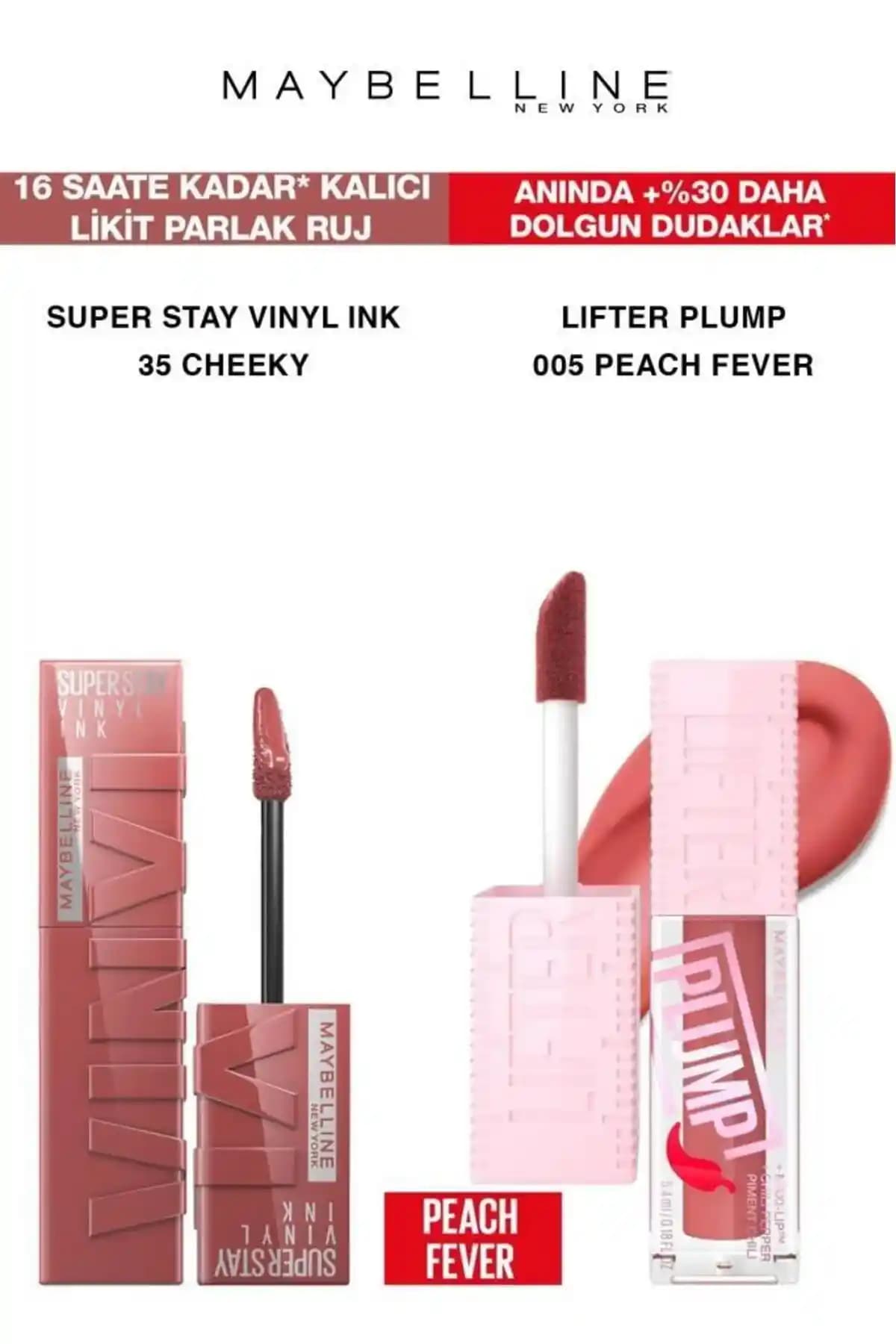 Maybelline Kalıcı ve Vinil Etkili Rujlar: Uzun Süre Dayanan Parlak Makyaj Ürünleri