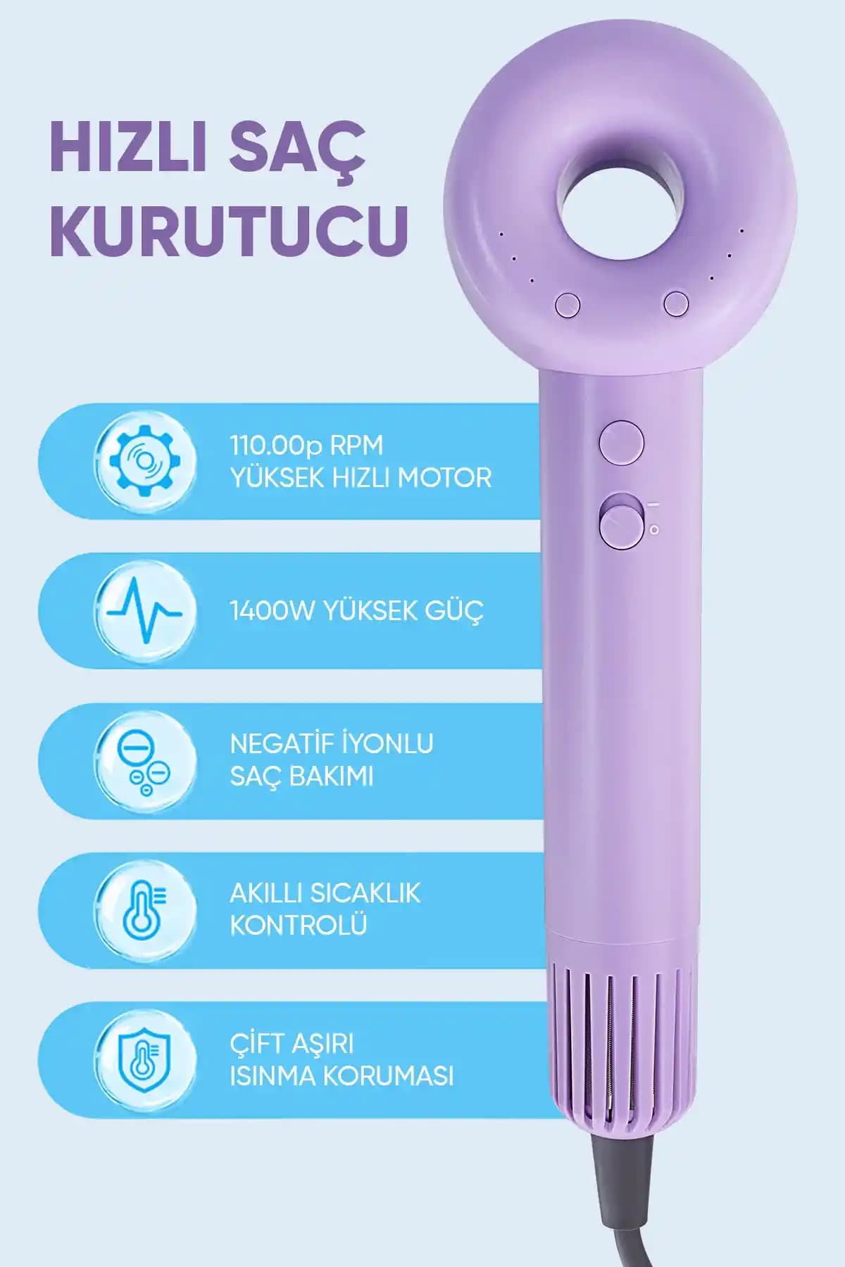 Negatif İyon Teknolojili Saç Kurutma Cihazları: Saç Sağlığını Koruyan En İyi Modeller