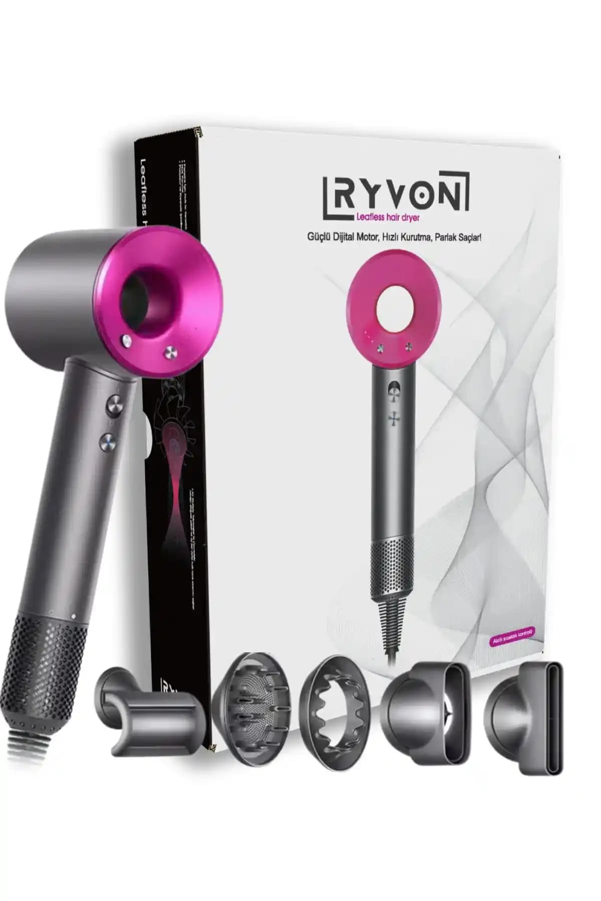 Ryvon Güçlü Profesyonel Saç Kurutma Makinesi: Yüksek Performans ve Ergonomik Tasarım