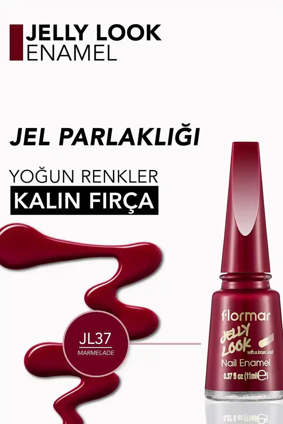 Sangria Renkli Jel Görünümlü Oje: Uzun Süre Dayanan Parlak ve Canlı Tırnaklar İçin