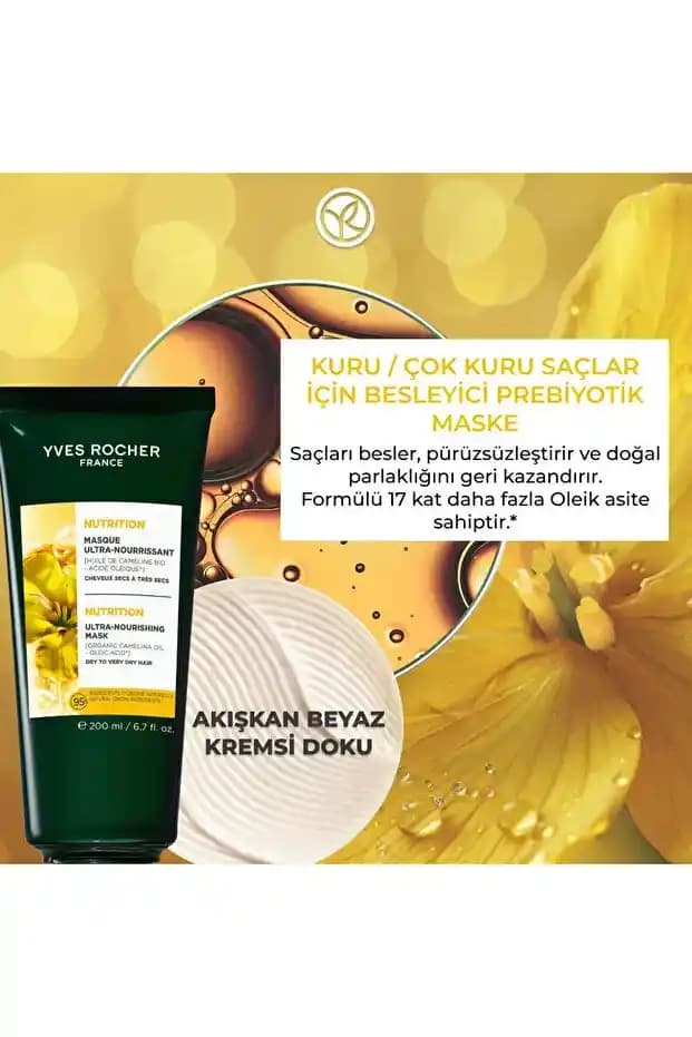 Yves Rocher'in Doğal İçeriklerle Zenginleştirilmiş Besleyici ve Yenileyici Maskeleri