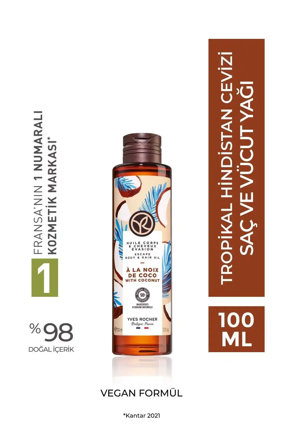 Yves Rocher Tropikal Cilt ve Saç Yağı: Doğal Nem ve Beslenme İçin Uygun Çözüm