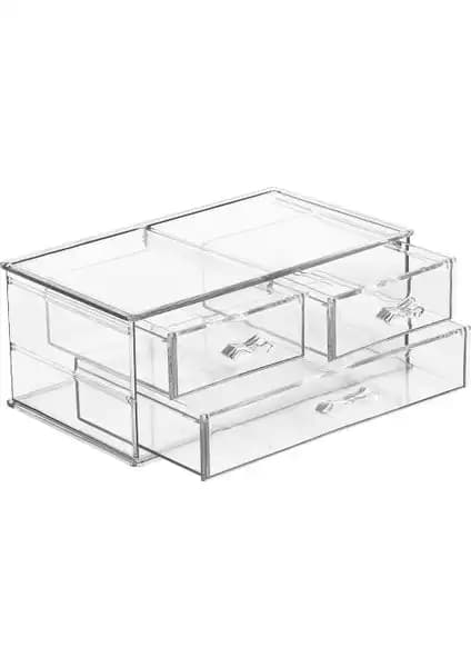 Plastart Çekmeceli ve Unique Me Makyaj Organizer Karşılaştırması 1