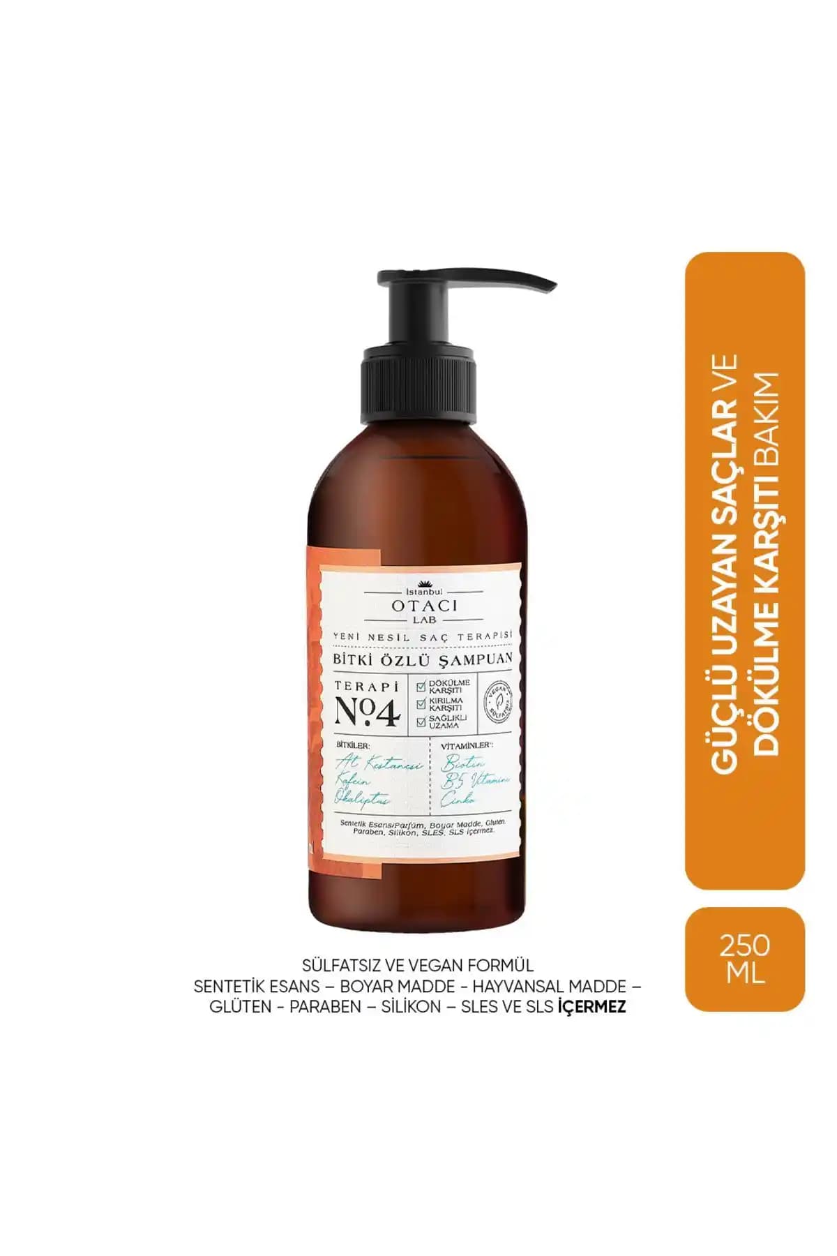 Otacı Lab Bitki Özlü Şampuan Terapi No:4 ile Saç Sağlığınızı Destekleyin