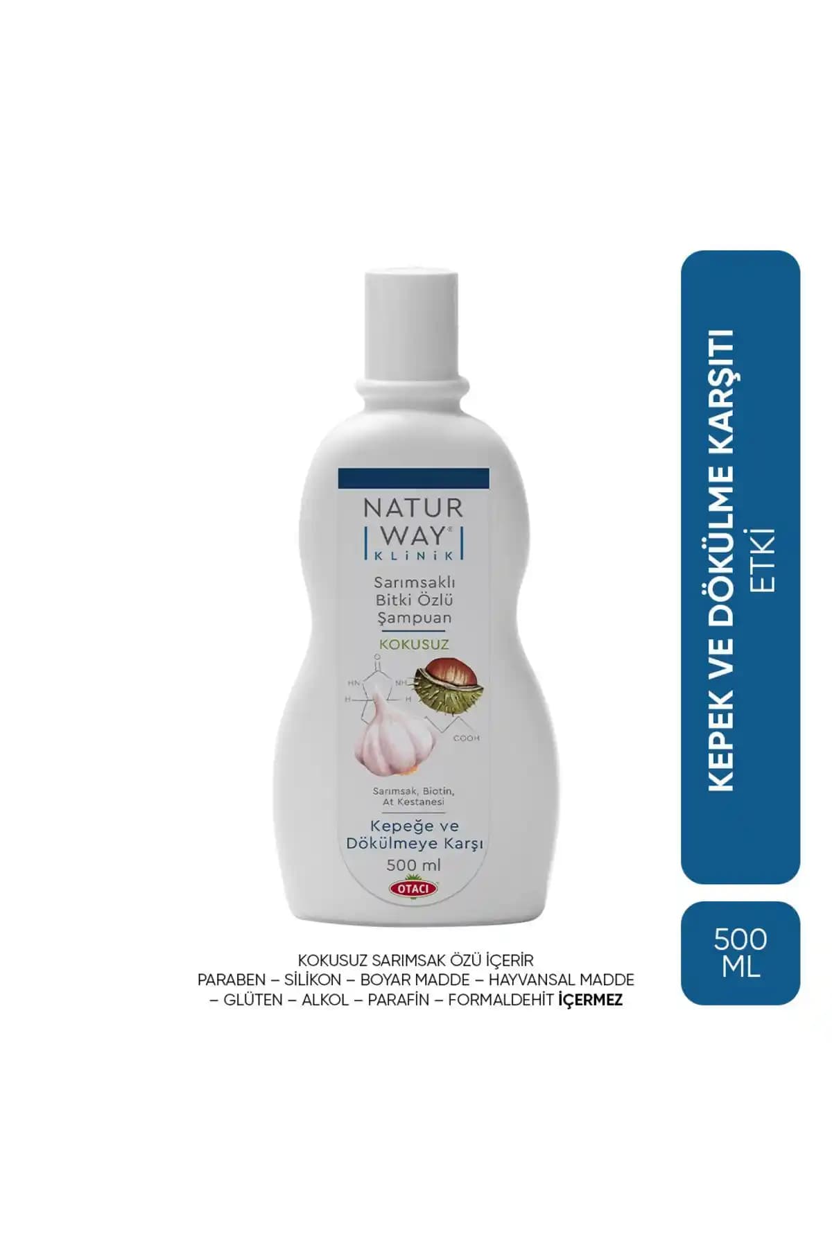 Otacı Naturway Klinik Kepek Dökülme Karşıtı Sarımsaklı Şampuan ile Sağlıklı Saçlar