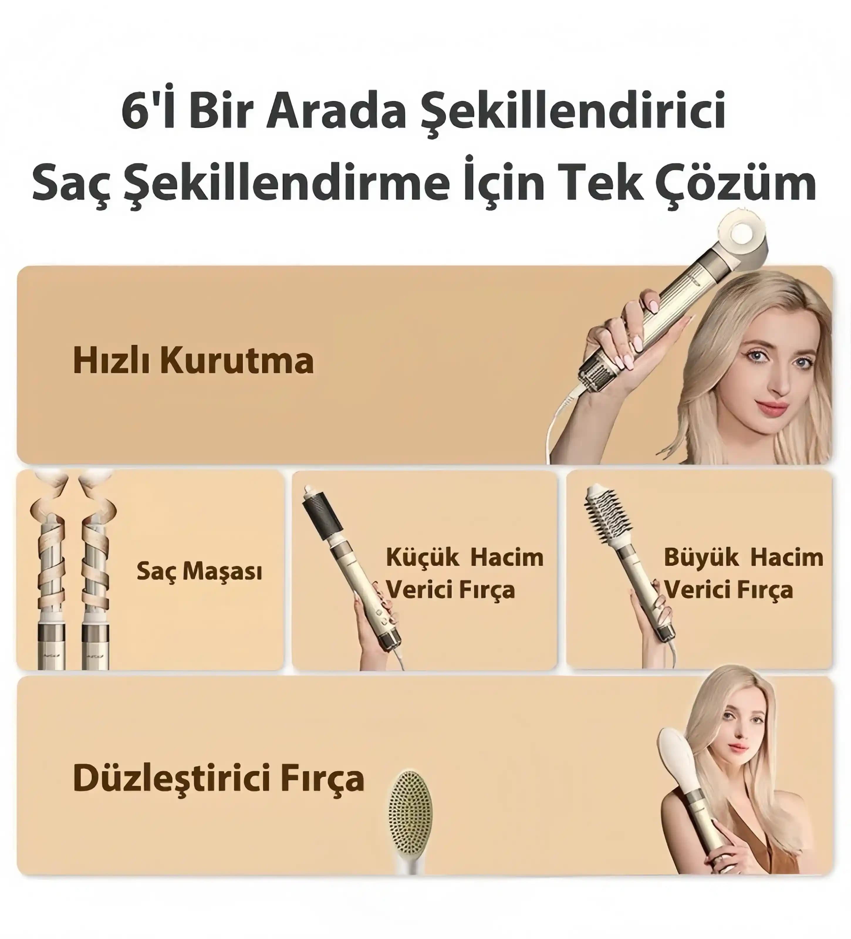 Airbot Aria Hyperstyler ile Çok Fonksiyonlu ve Estetik Saç Şekillendirme Cihazı