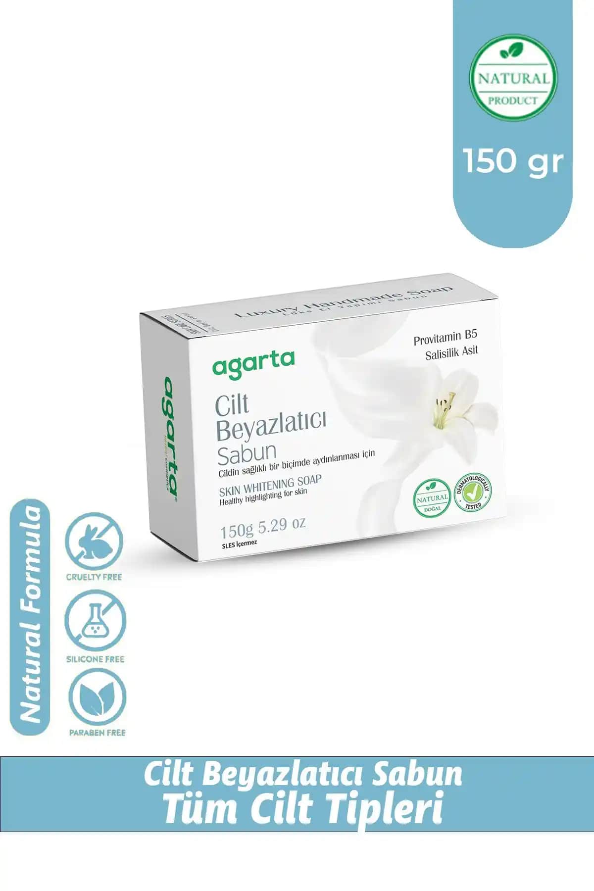 Agarta Bitkisel Cilt Beyazlatıcı Sabun: Doğal Ton Eşitleme ve Lekeleri Azaltma
