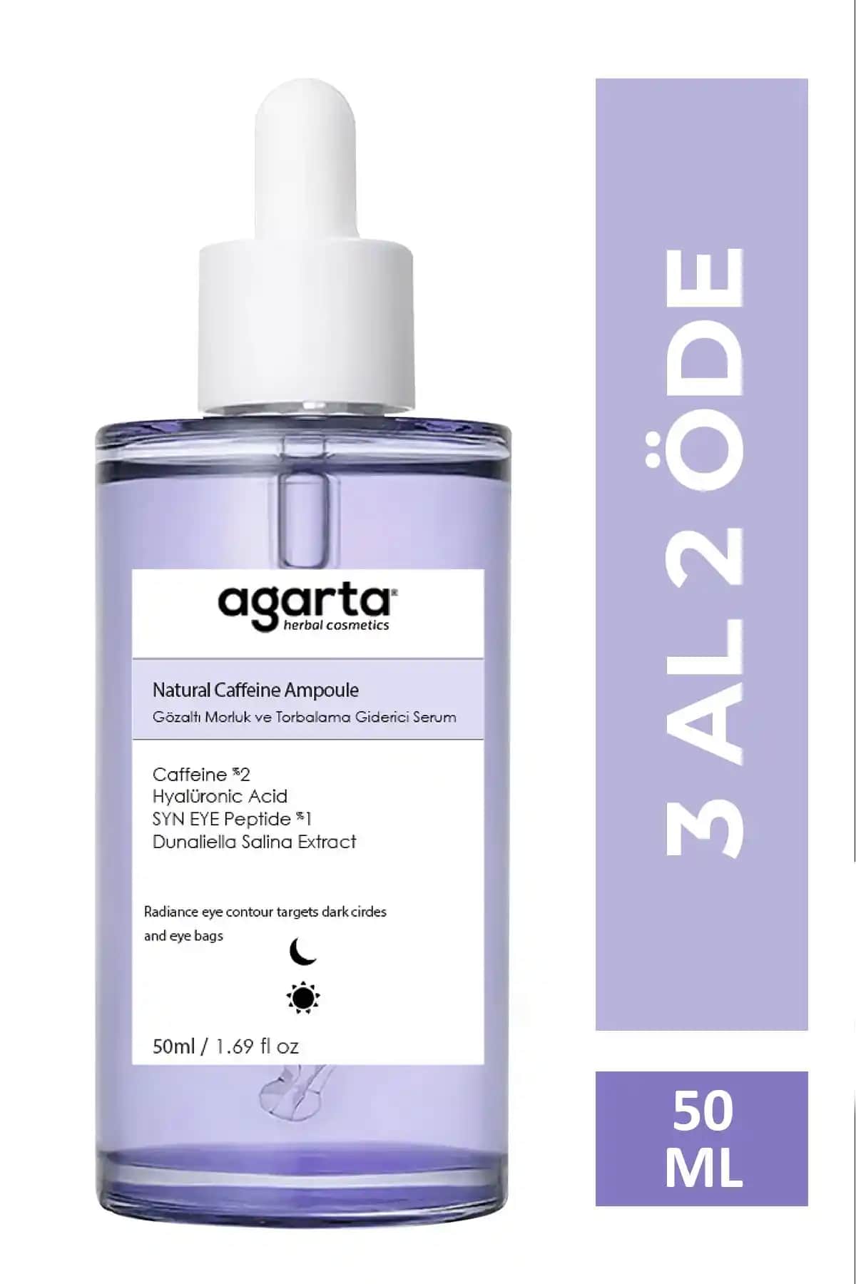 Agarta Natural Ampoule Göz Çevresi Morluk ve Torbalarını Azaltan Doğal Serum