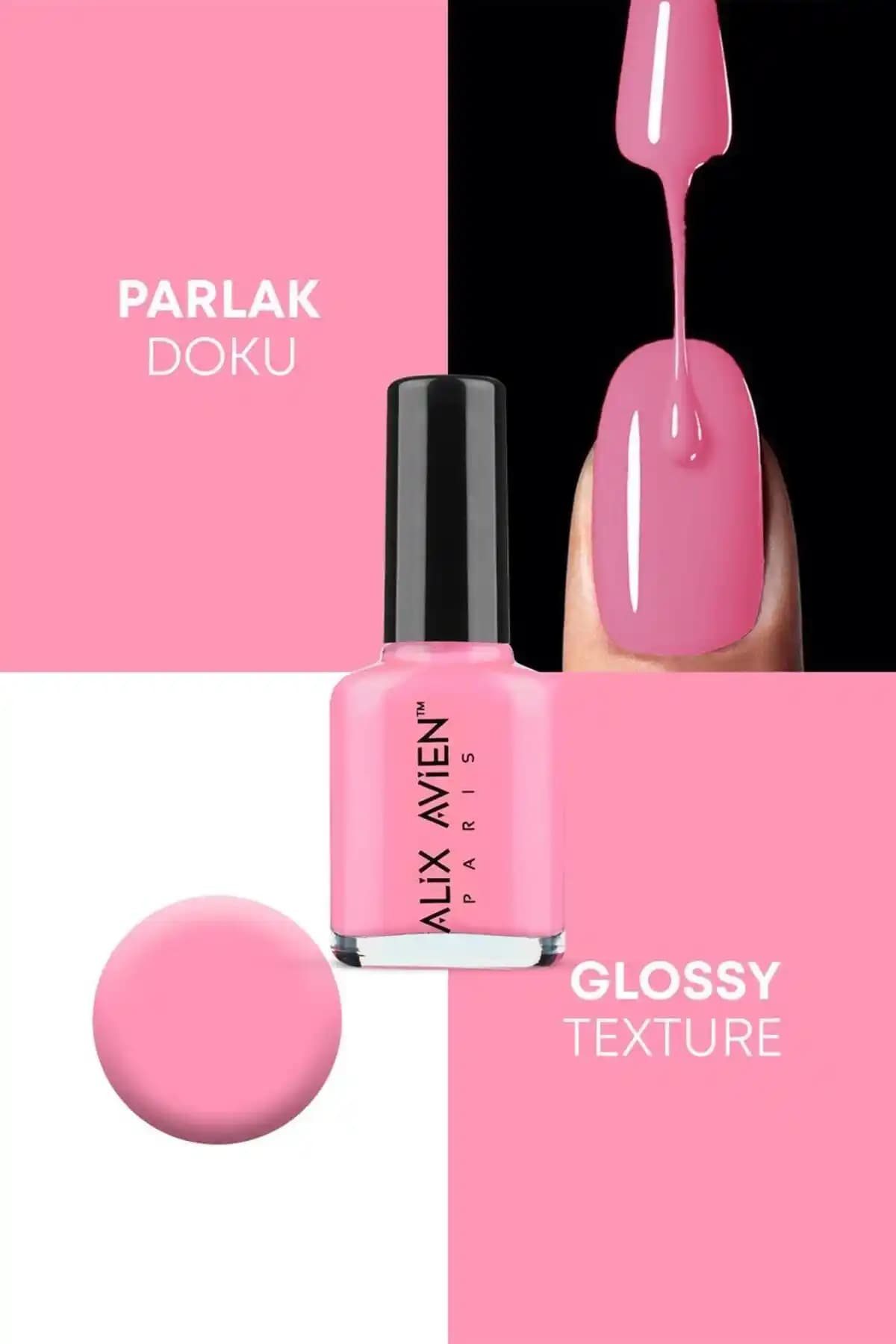 Alix Avien Pembe Oje 60: Yüksek Pigmentasyon ve Uzun Süre Dayanıklılık Özelliğiyle Şıklık