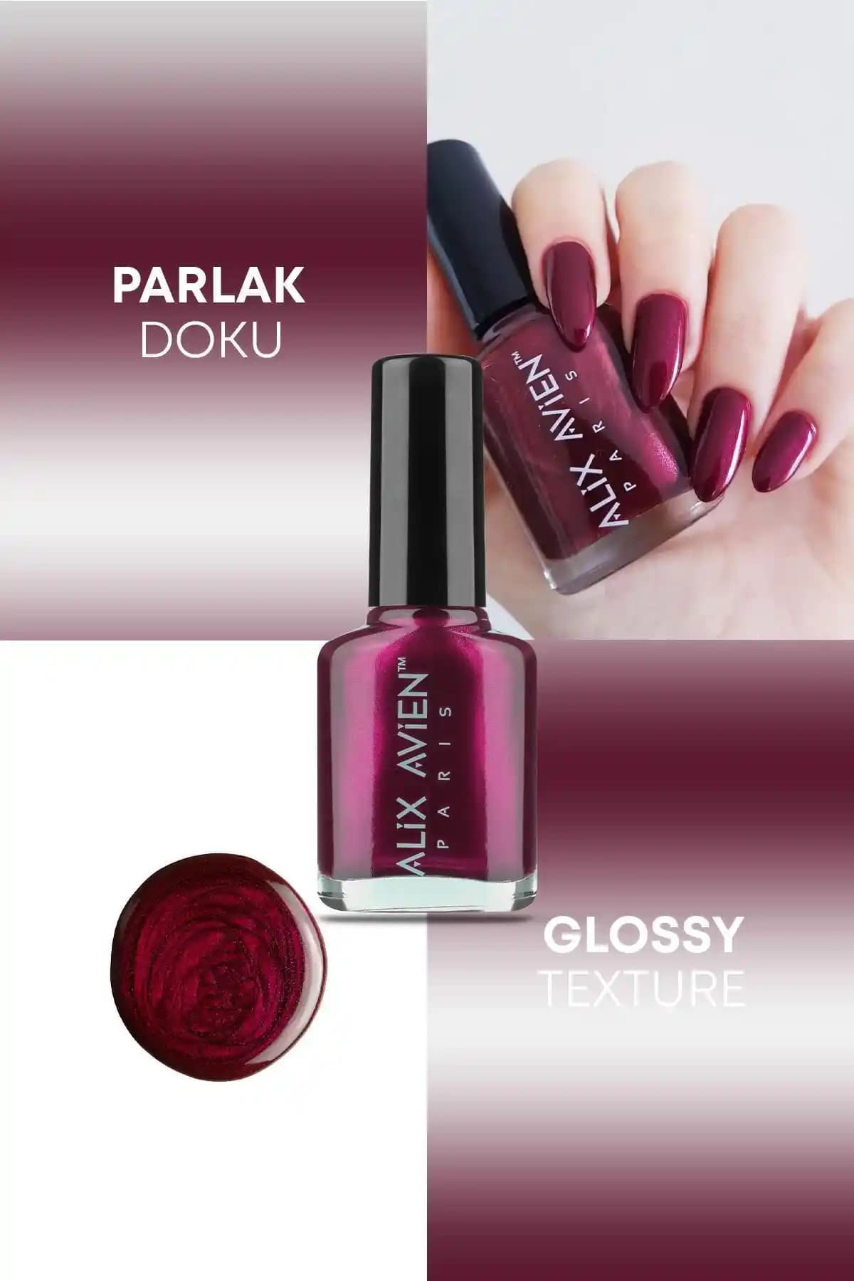 Alix Avien Sedefli Bordo Oje ve New Well Oje Karşılaştırması: Renk, Kalıcılık ve Uygulama Özellikleri