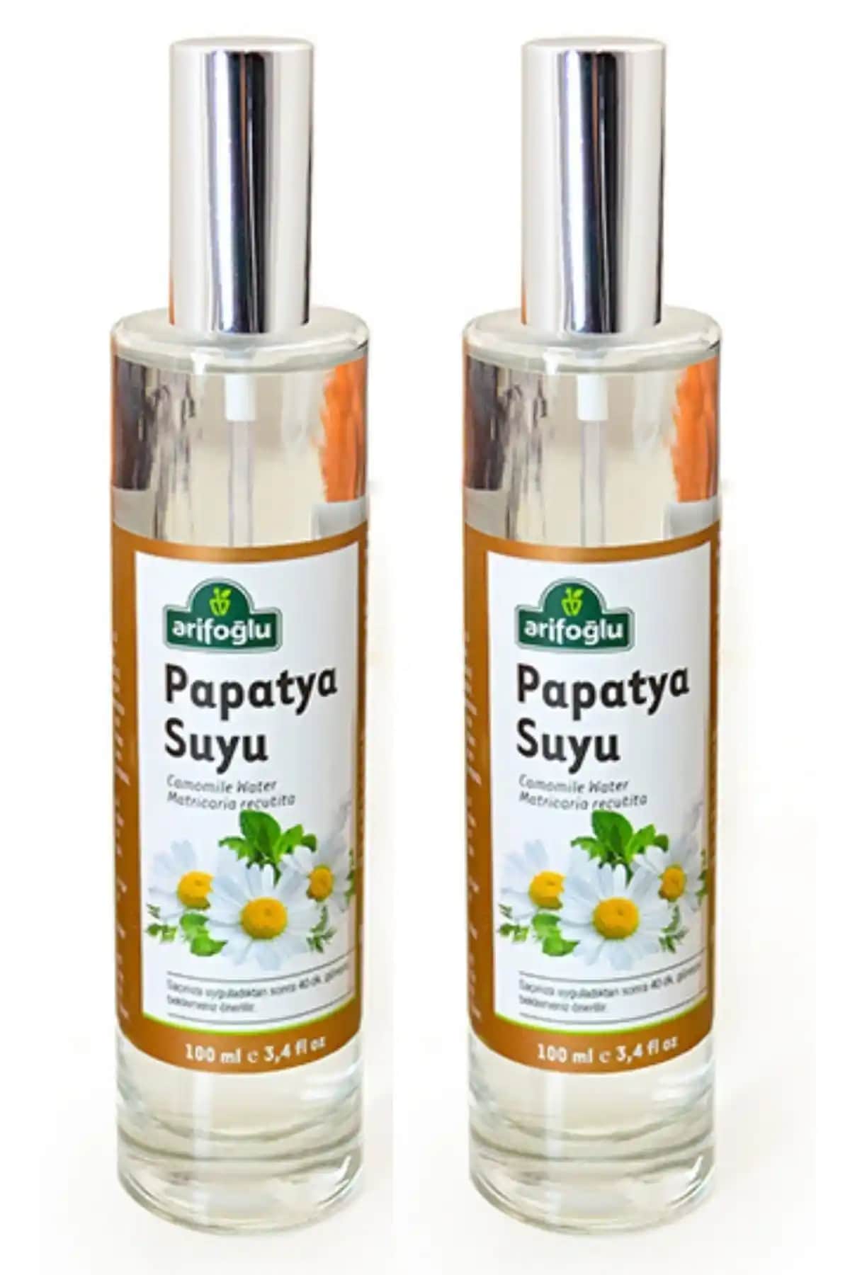 Arifoğlu Papatya Suyu Cam Şişe Sprey 100 ml 2'li Set Doğal ve Çok Yönlü Kullanım