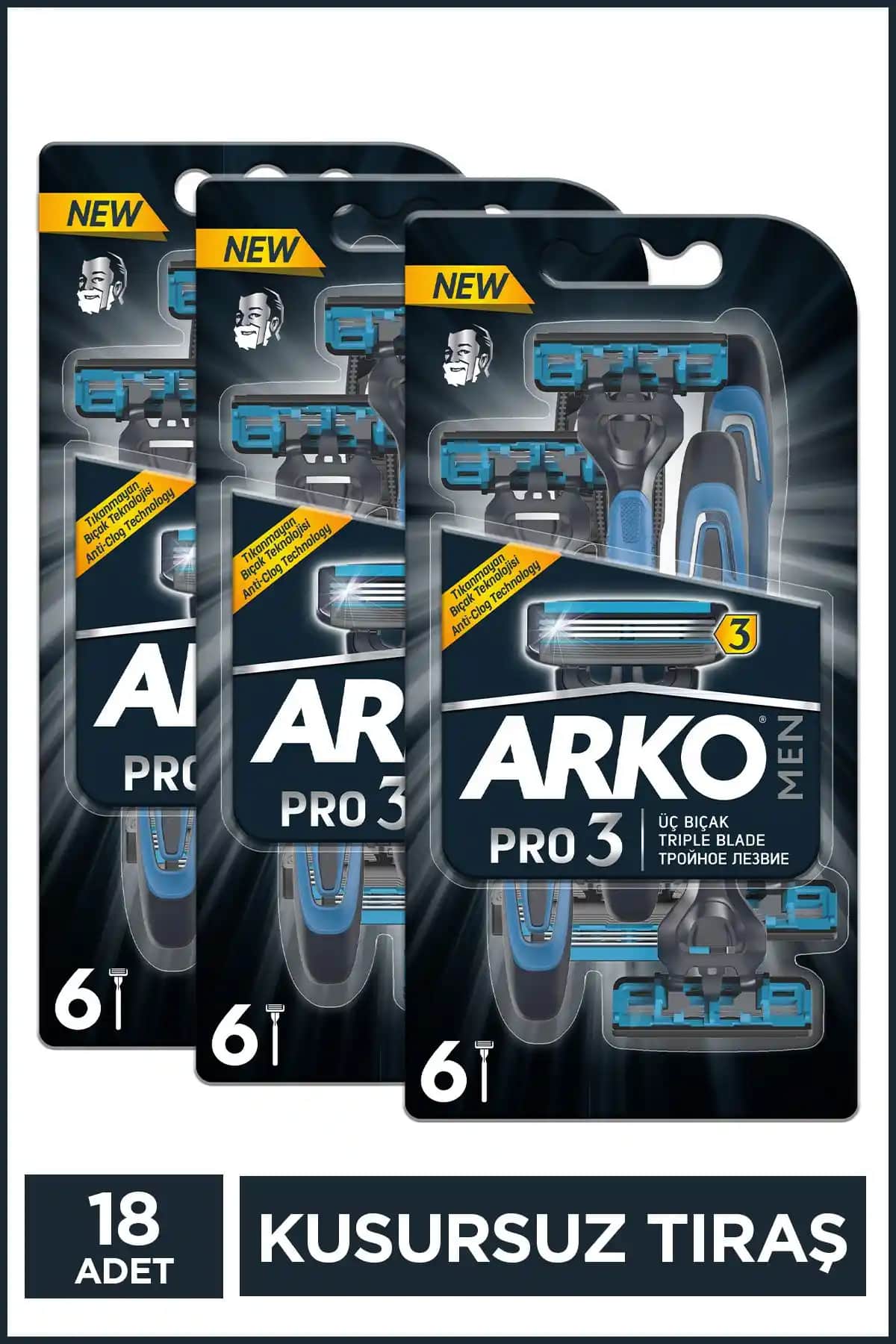 Arko Men Pro3 ve Bic Flex 3 Hybrid Erkek Tıraş Bıçakları Karşılaştırması