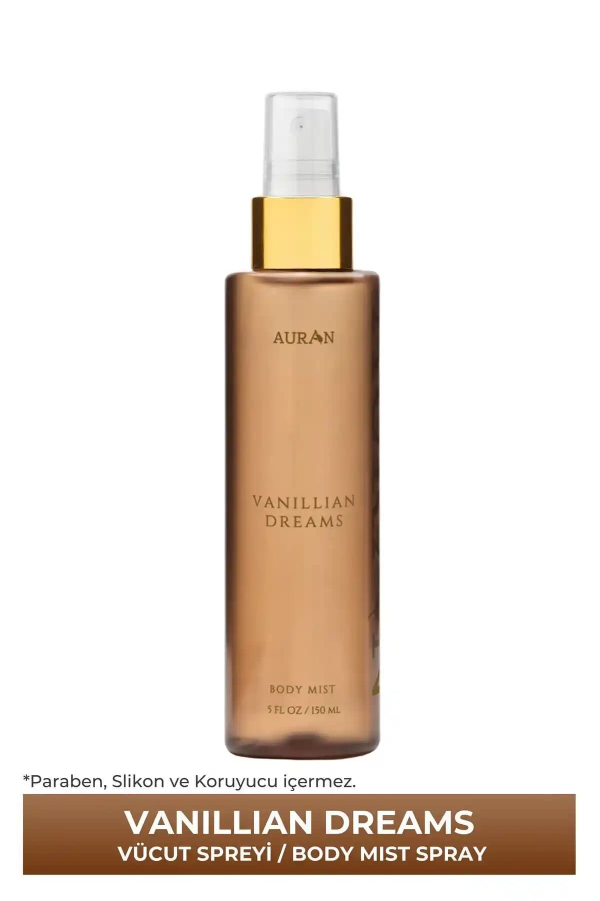 AURAN Vanillian Dreams Kadın Vücut Spreyi Ferah ve Kalıcı Kokusu ile Günlük Kullanım İçin