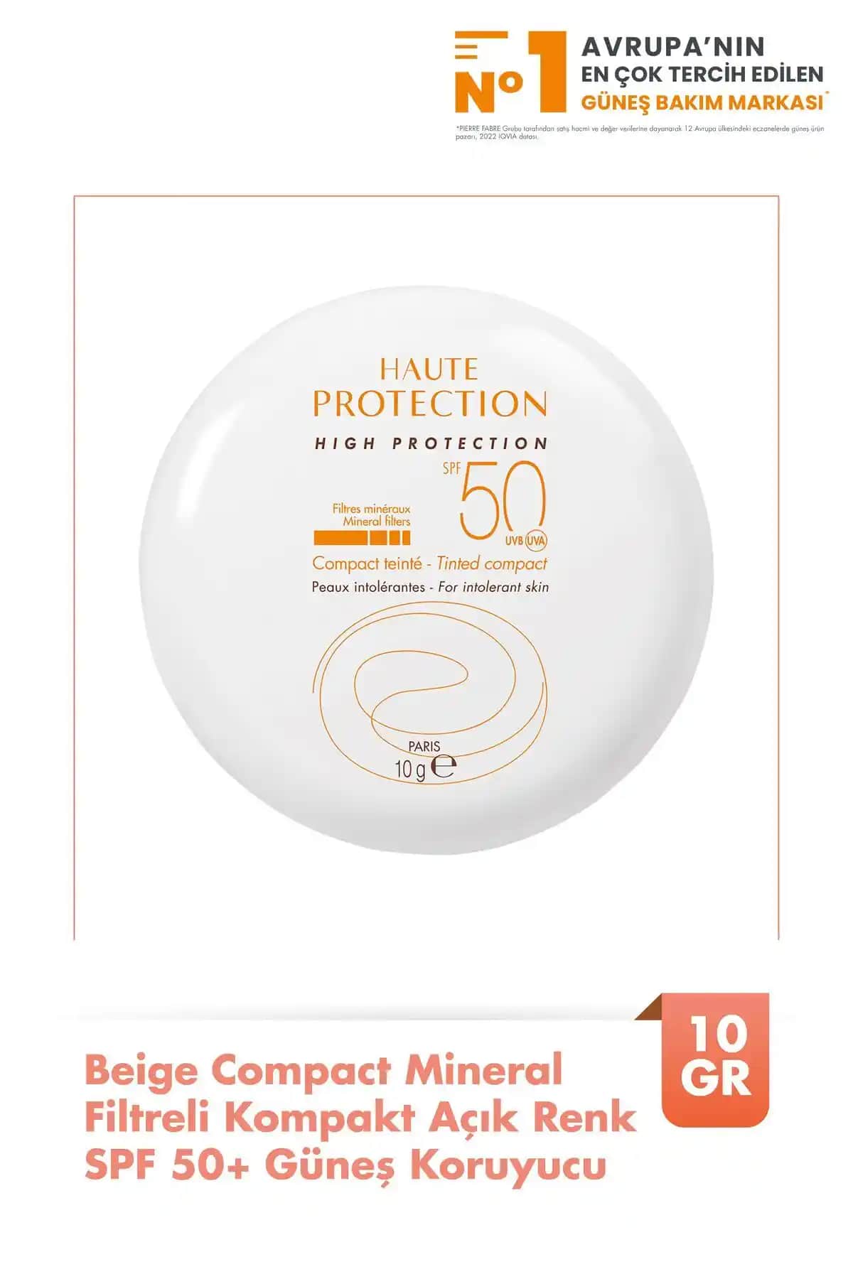Avene Beige Compact Mineral SPF 50+ Güneş Koruyucu: Hassas Ciltler İçin Güçlü ve Doğal Koruma