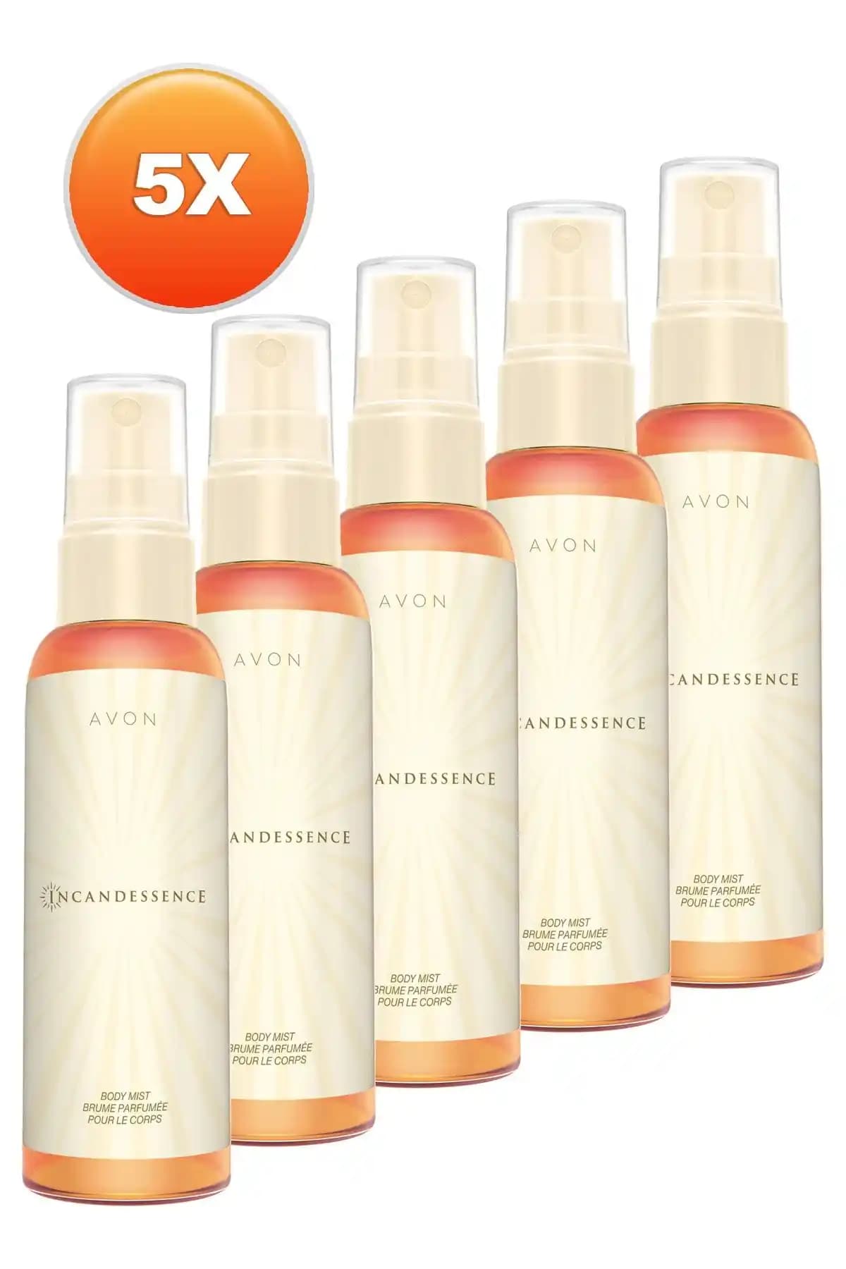Avon Incandessence Kadın Vücut Spreyi Beşli Seti Kalıcı ve Çevre Dostu Tasarım