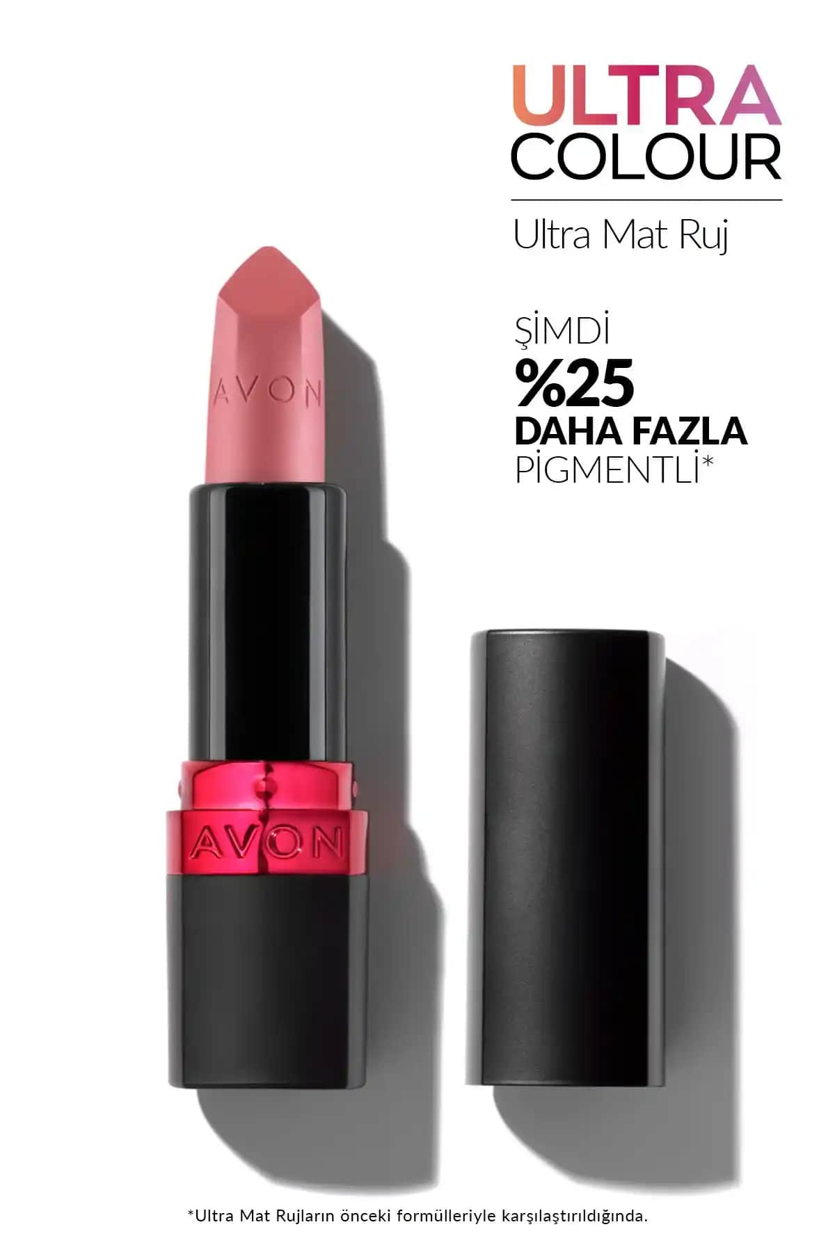 Avon Ultra Mat Ruj Pure Pink: Doğal Mat Görünüm ve Güçlü Pigmentasyon Özelliği