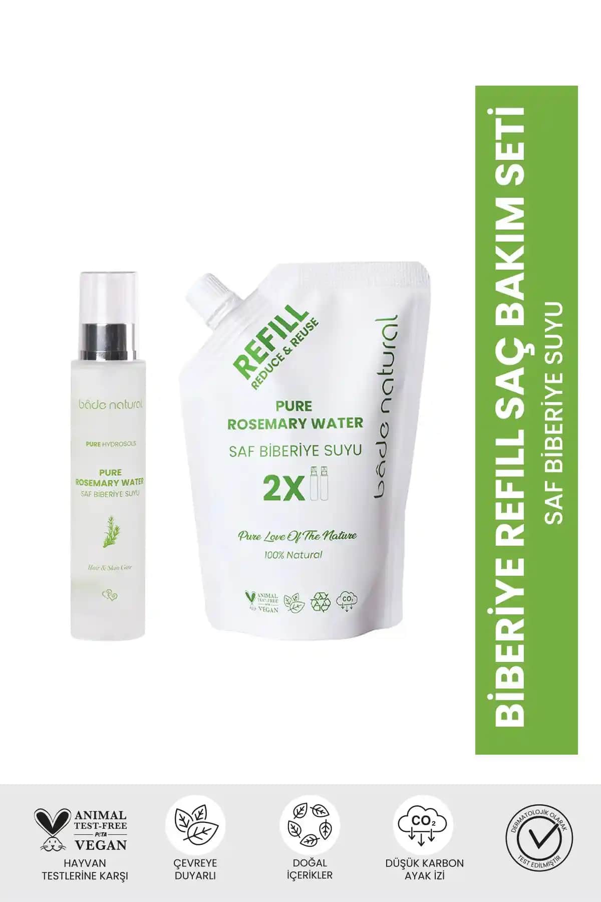 Bade Natural Biberiye Dökülme Karşıtı ve Güçlendirici Saç Bakım Seti İncelemesi