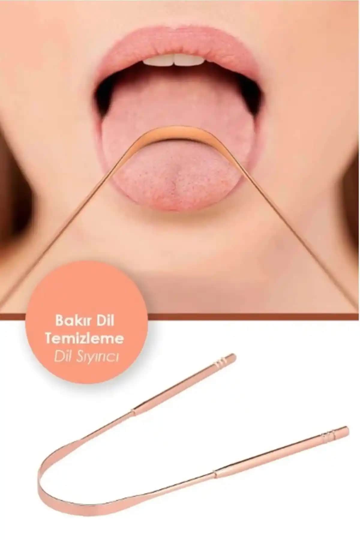 Bakır Malzemeli Dil Temizleyici ile Ağız Hijyeninizi Güçlendirin Ve Ferah Bir Nefes Elde Edin
