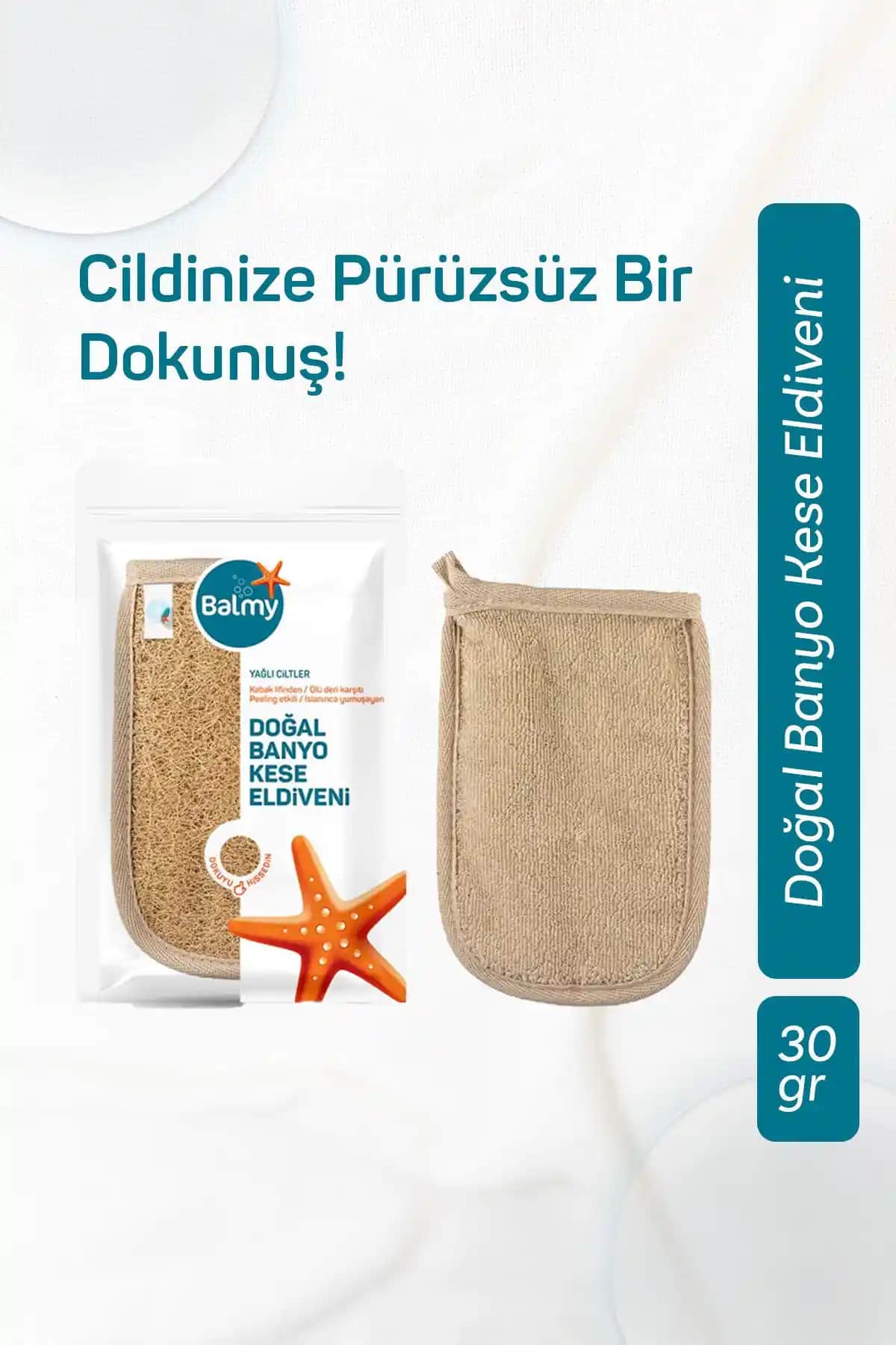 Balmy Doğal Kabak Banyo Eldiveni: Doğal İçerikli ve Etkili Cilt Temizleme Ürünü