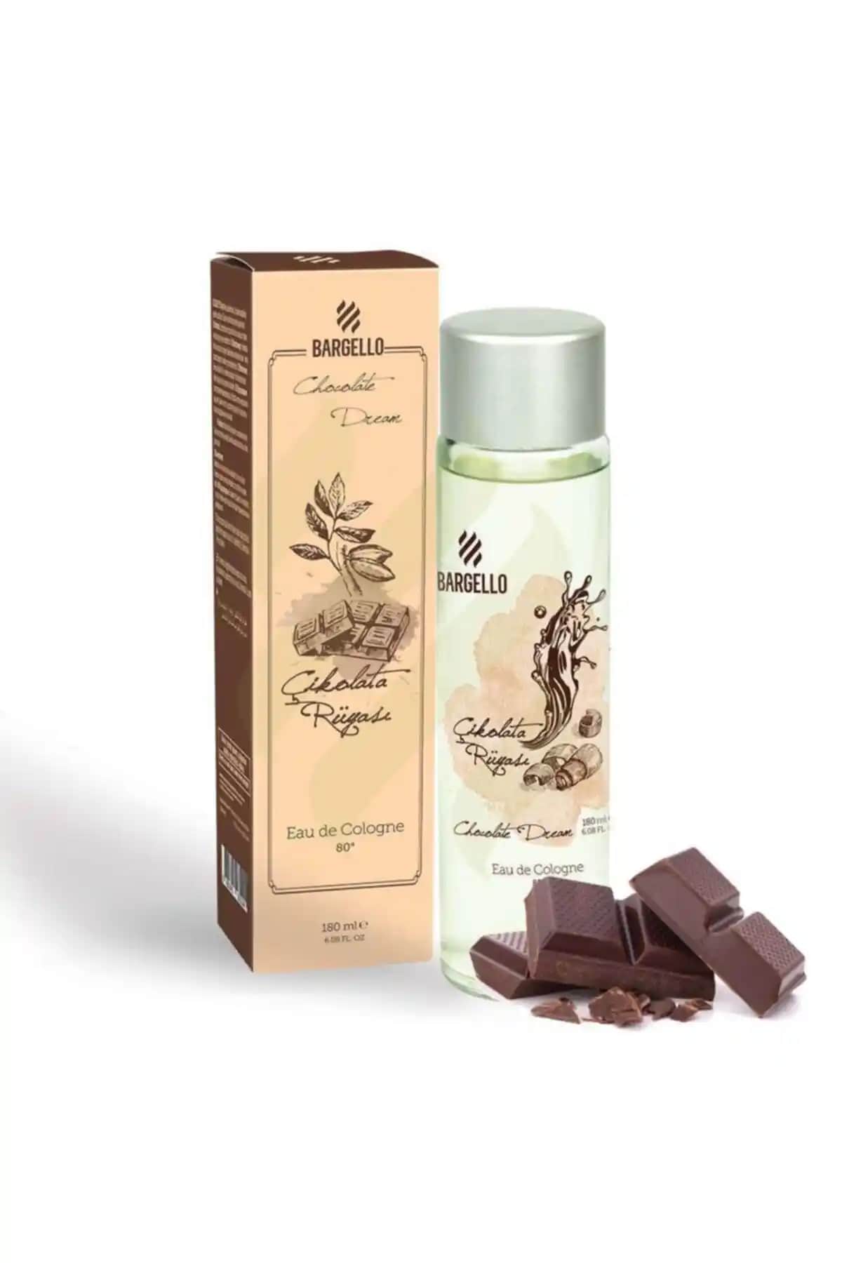 Bargello Çikolata Rüyası 180 ml Cam Dökme Kolonya Kaliteli ve Kalıcı Kokusu ile Öne Çıkar