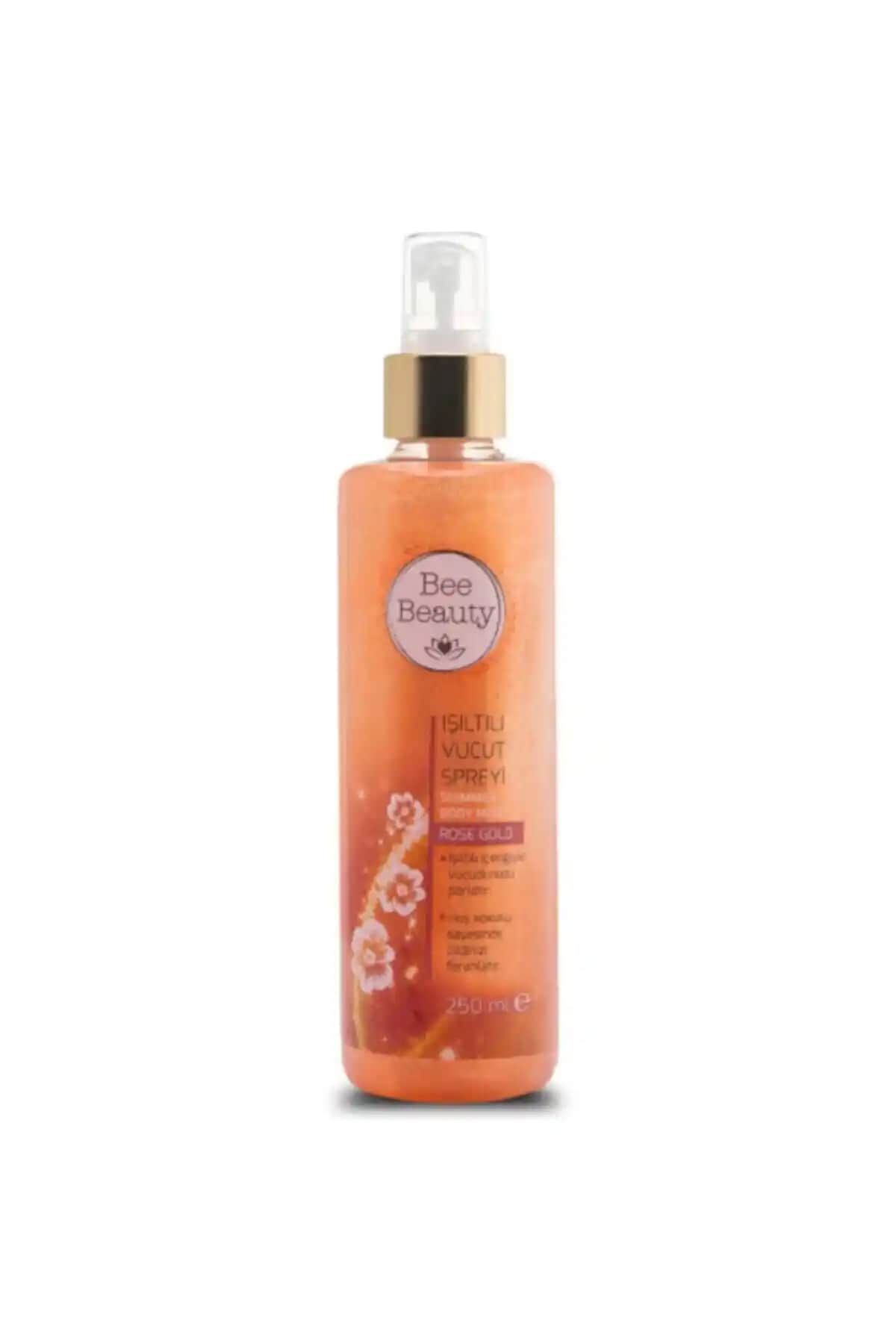 Bee Beauty Işıltılı Vücut Spreyi 250 Ml Rose Gold Parlaklık ve Ferahlık Sunar