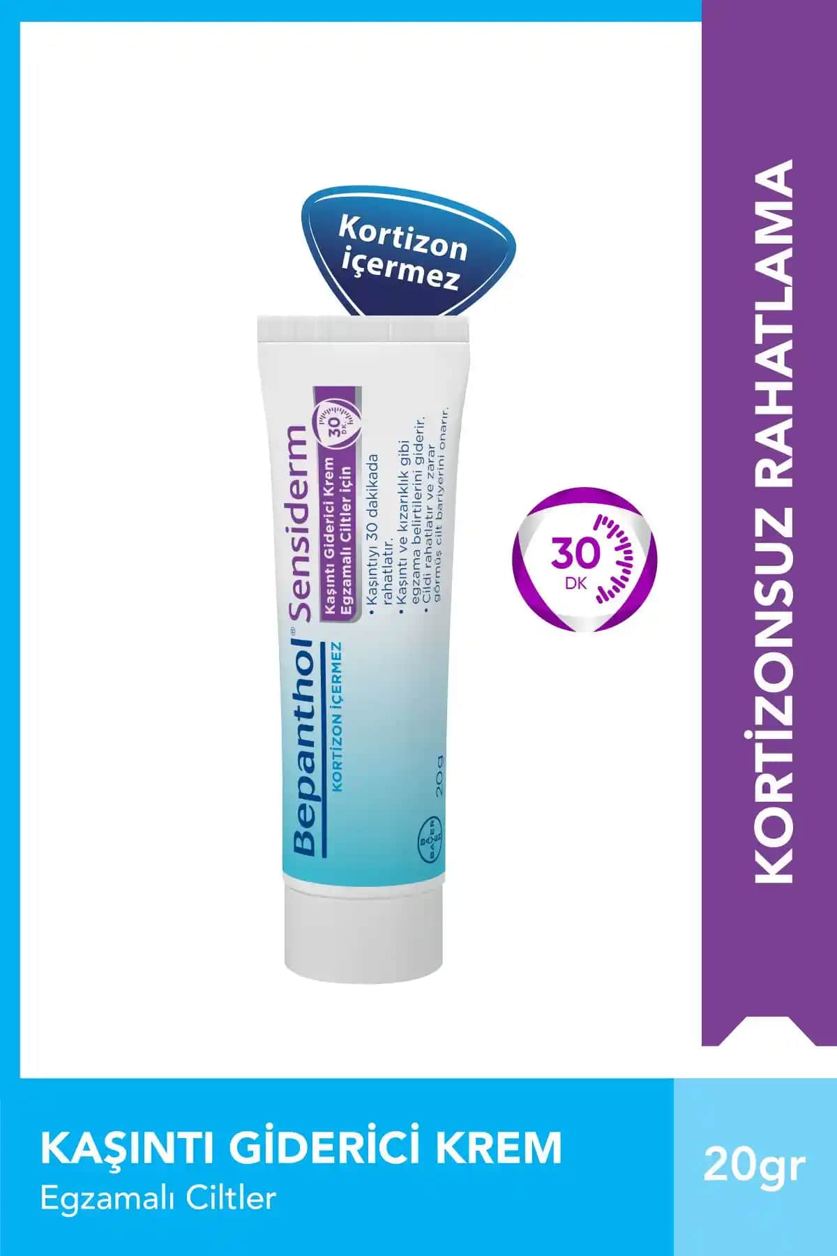 Bepanthol Sensiderm 20 gr Egzamalı ve Hassas Ciltler İçin Günlük Bakım Kremi