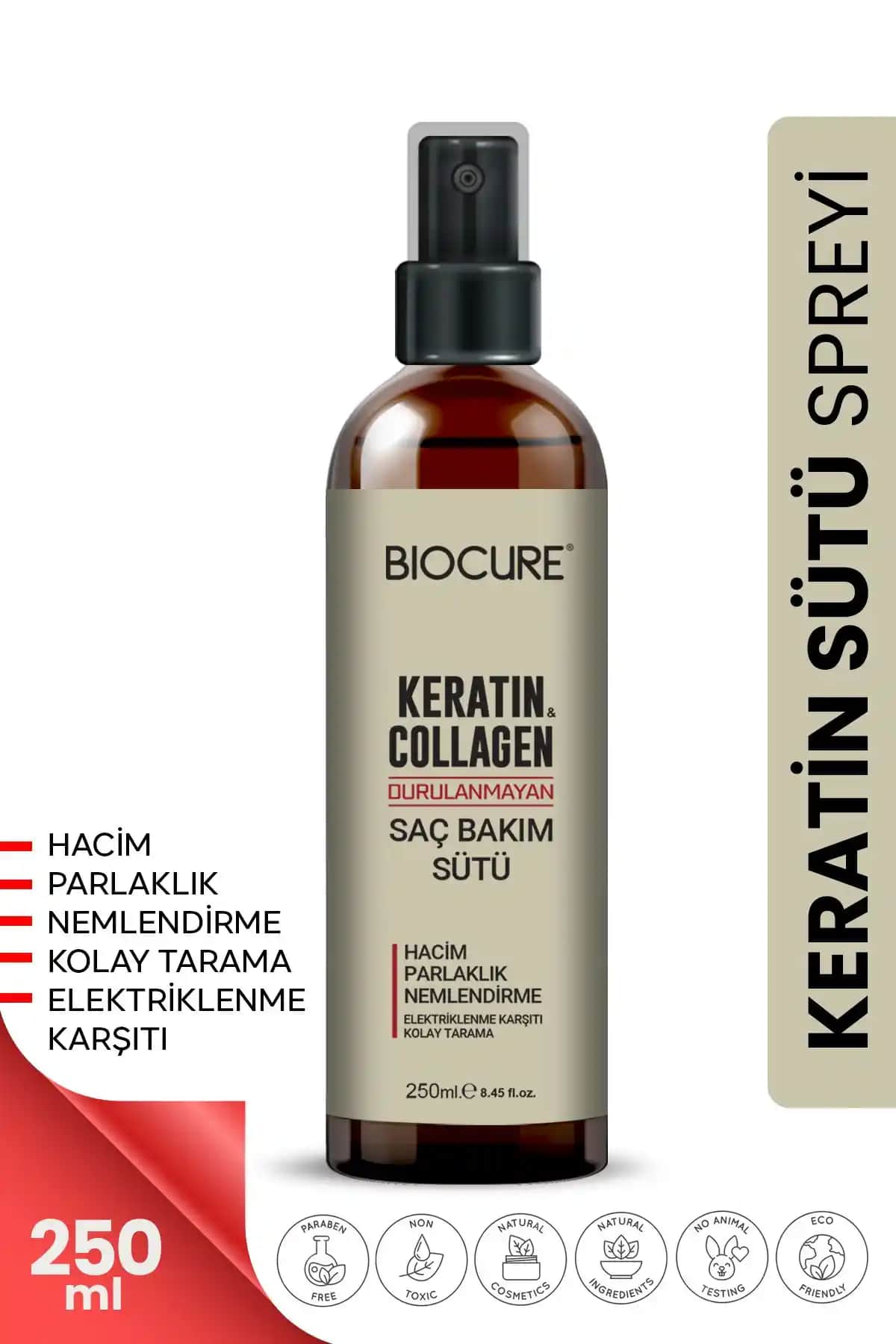 Biocure Keratin Sütü Collagen ile Saçlarınızda Sağlıklı ve Parlak Görünüm Elde Edin