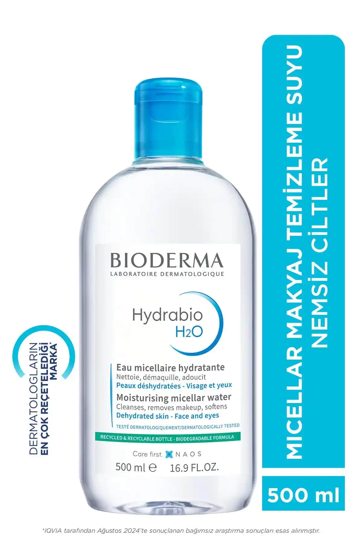 Bioderma Hydrabio H2O Kuru ve Hassas Ciltler İçin Nemlendirici Micellar Su
